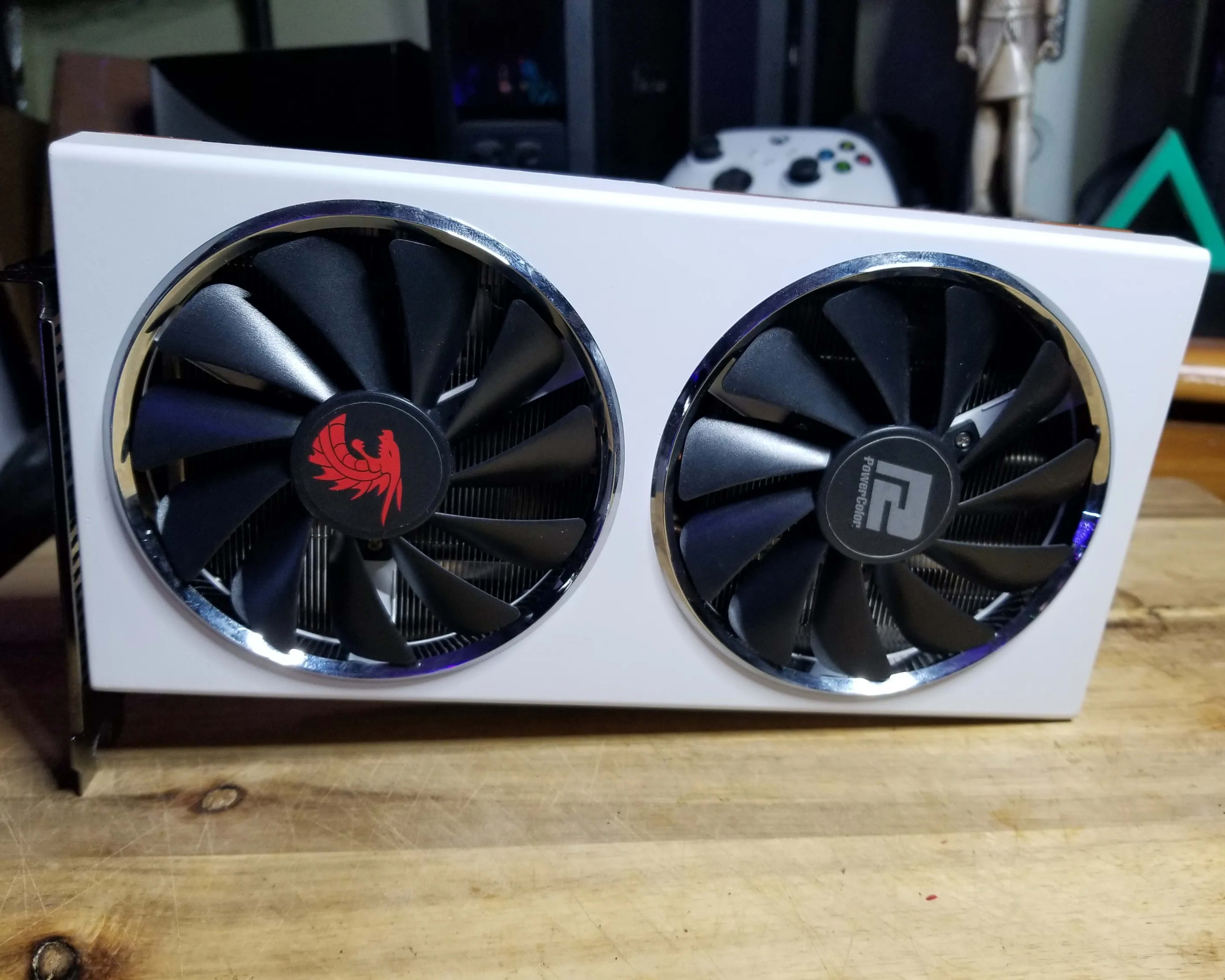 Sale!!!  CUSTOM WHITE  PowerColor Red Dragon Radeon™ AXRX 5600 XT 6GBD6-3DHR/OC