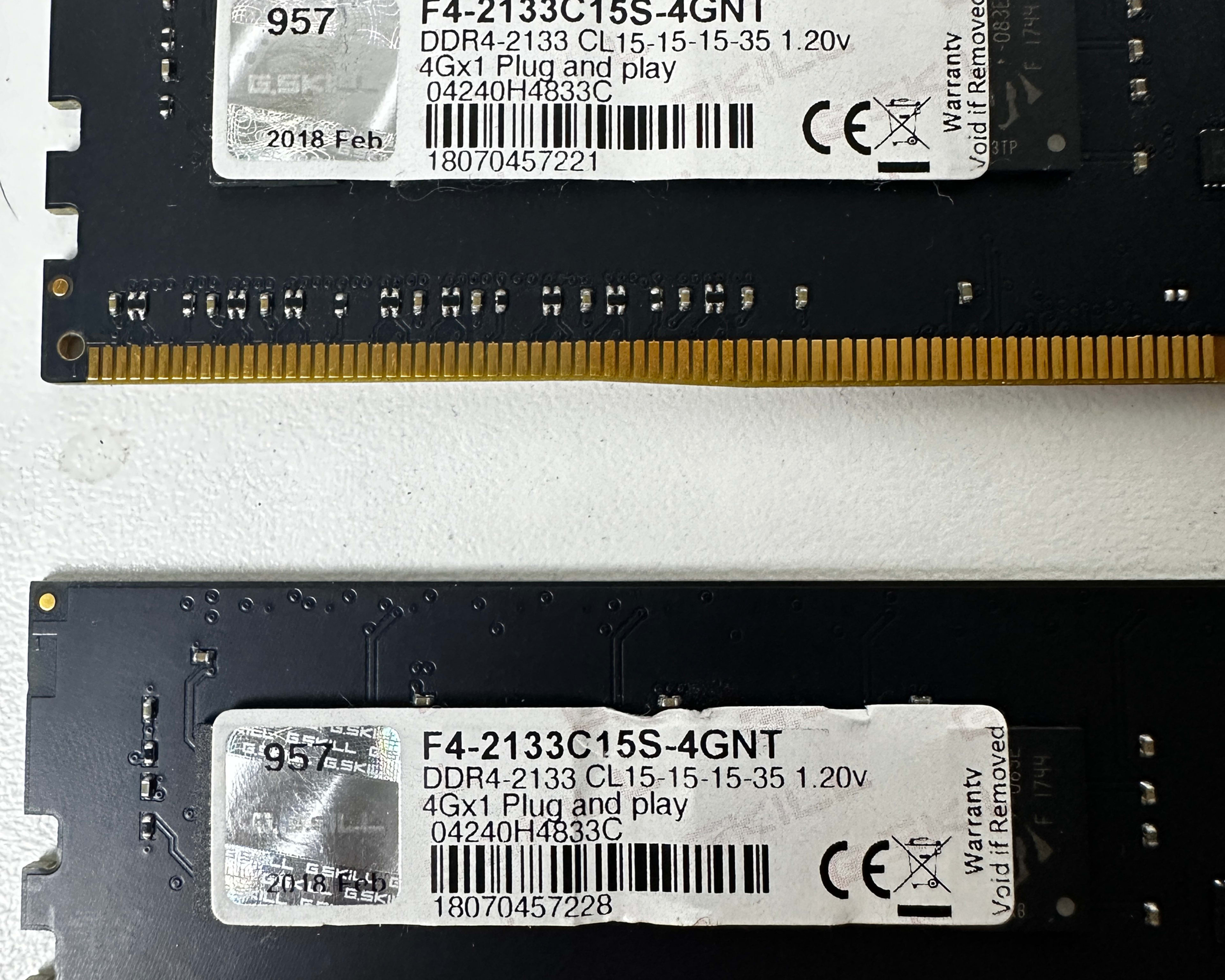 G.Skill DDR4 (2x4GB) 8GB @2133MHz!