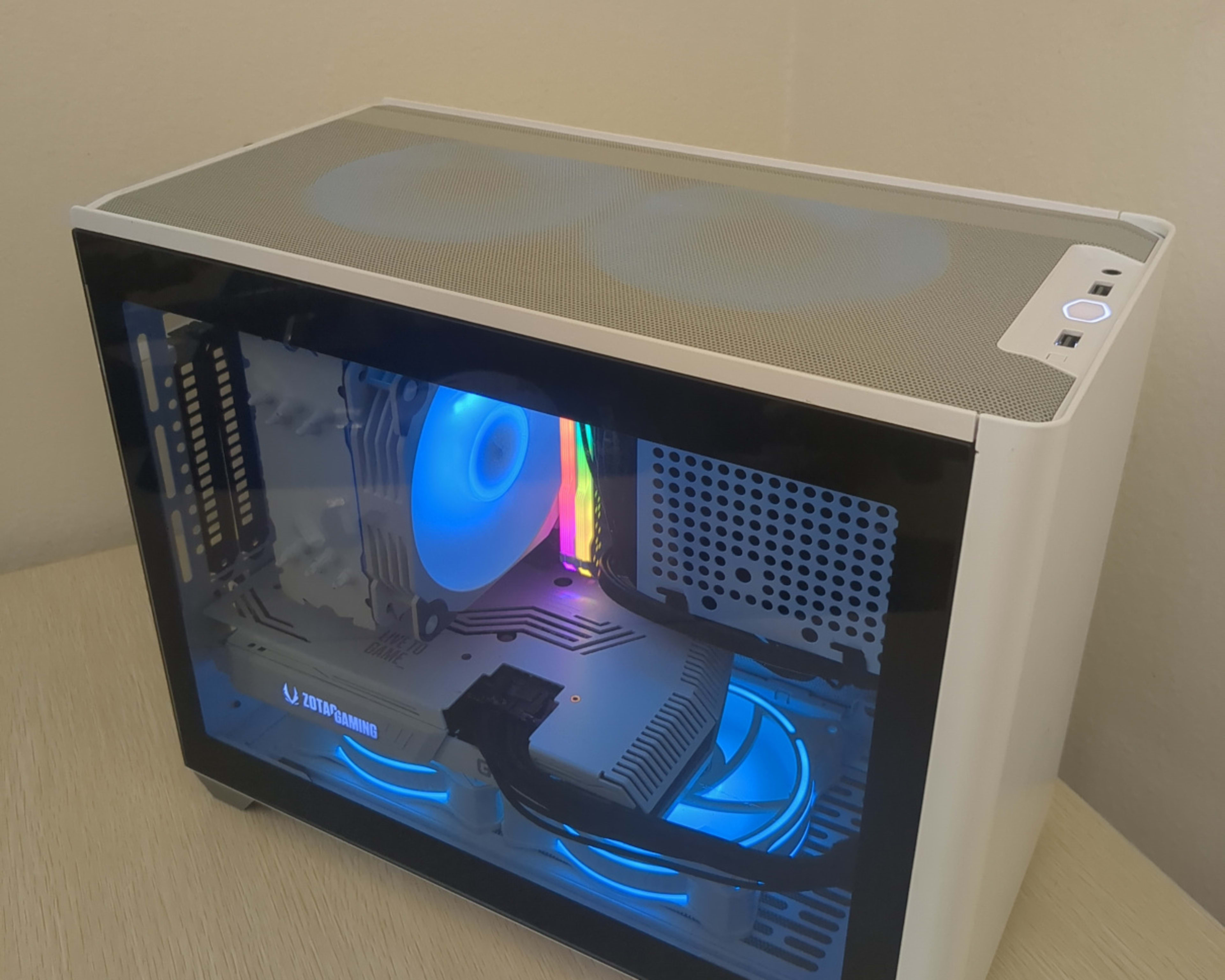 RTX 3070, Ryzen 5 5600 White Gaming PC (32GB RAM, 1TB SSD, Win11 Pro)