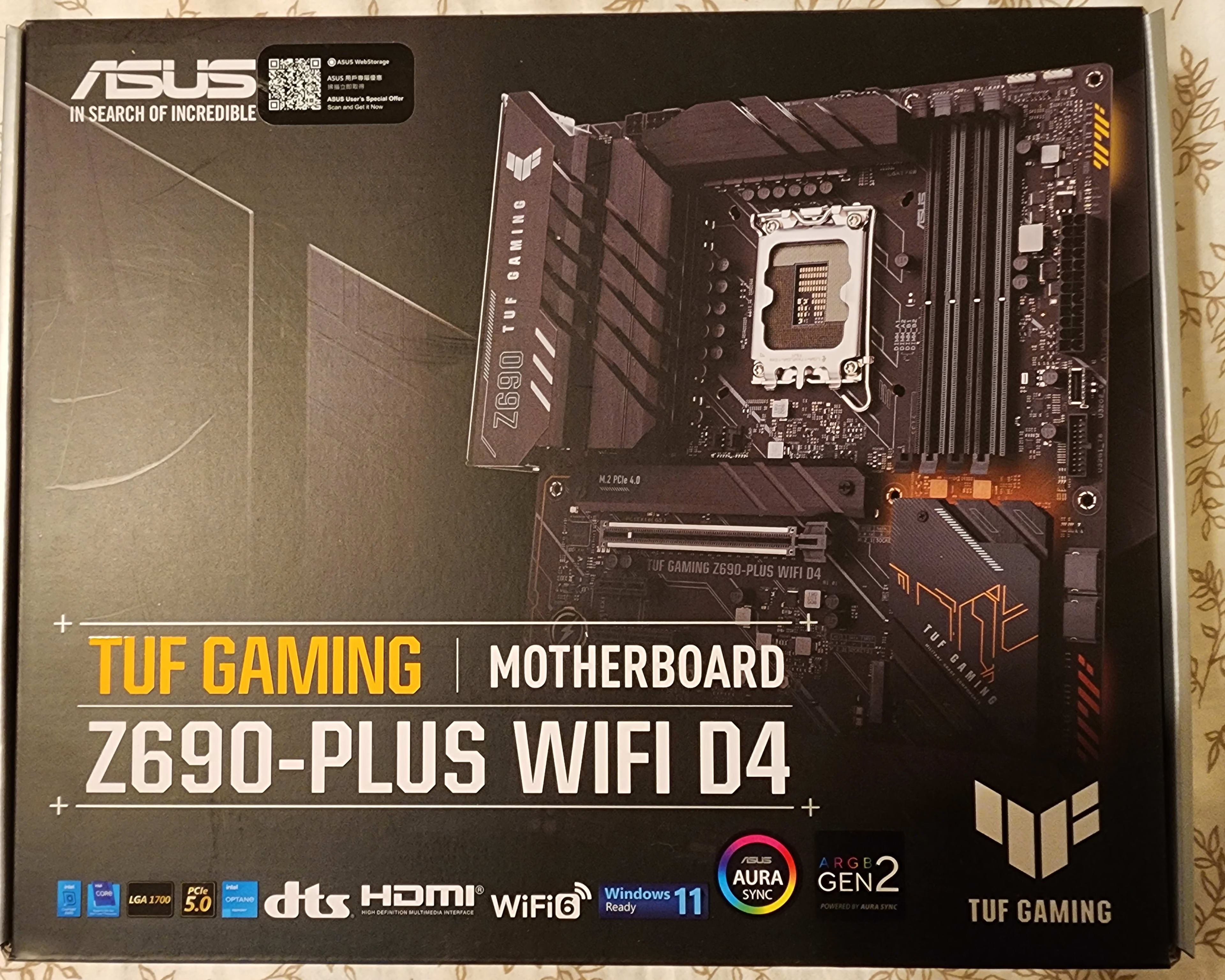 SEALED! Asus TUF Gaming Z690-Plus WIFI D4