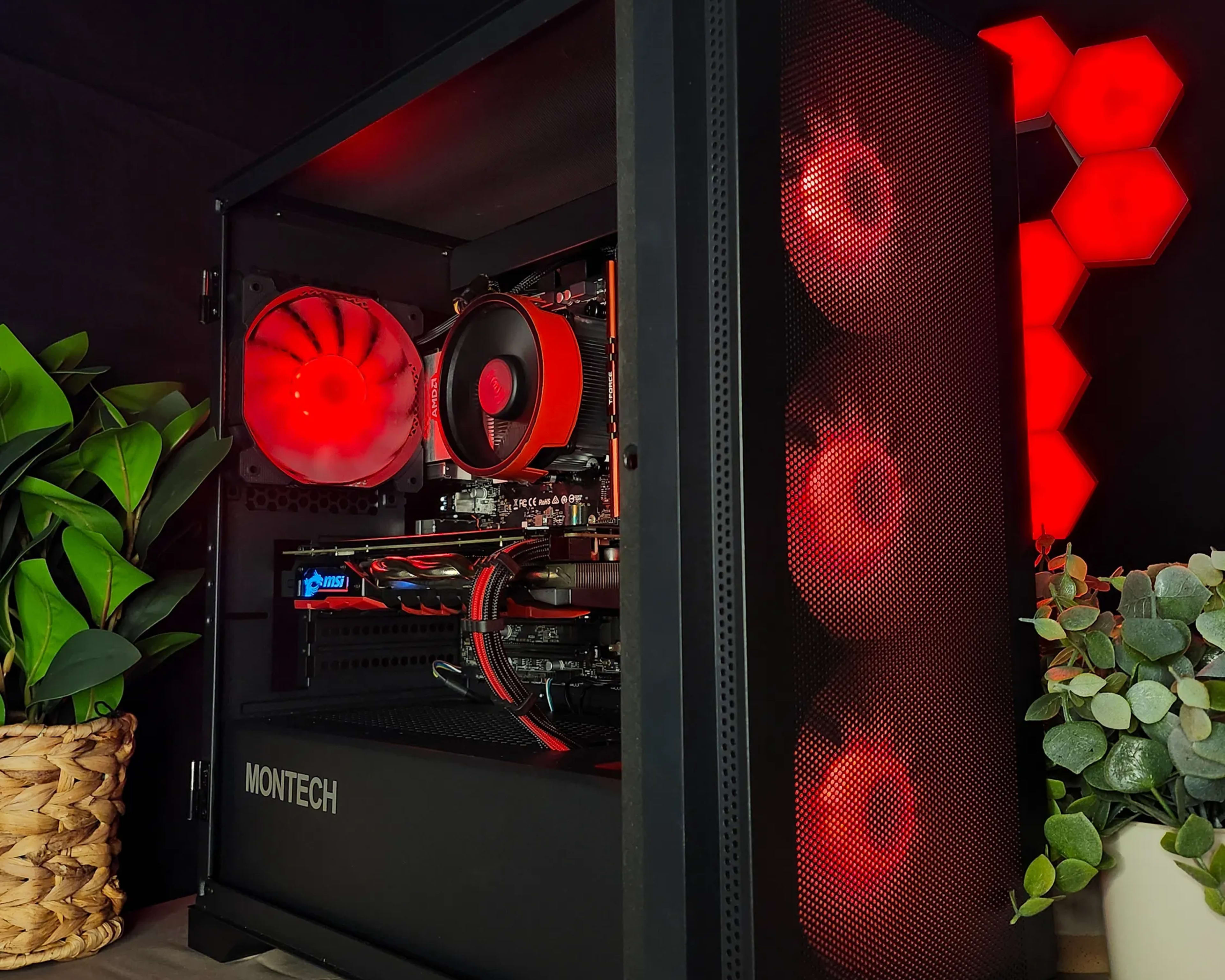 "Inferno Fury" - Red And Black Budget Gaming PC - Ryzen 5 3600 | Radeon RX580