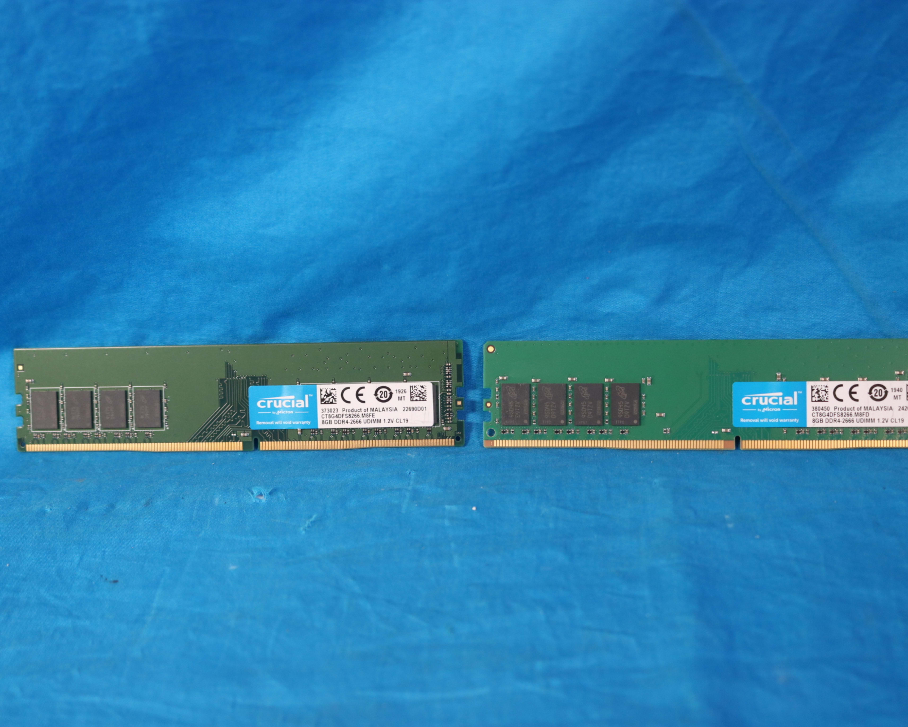 16GB Kit of 2666mhz Crucial DDR4 Desktop DIMM Memory Sticks (2x 8GB) - 4730755079