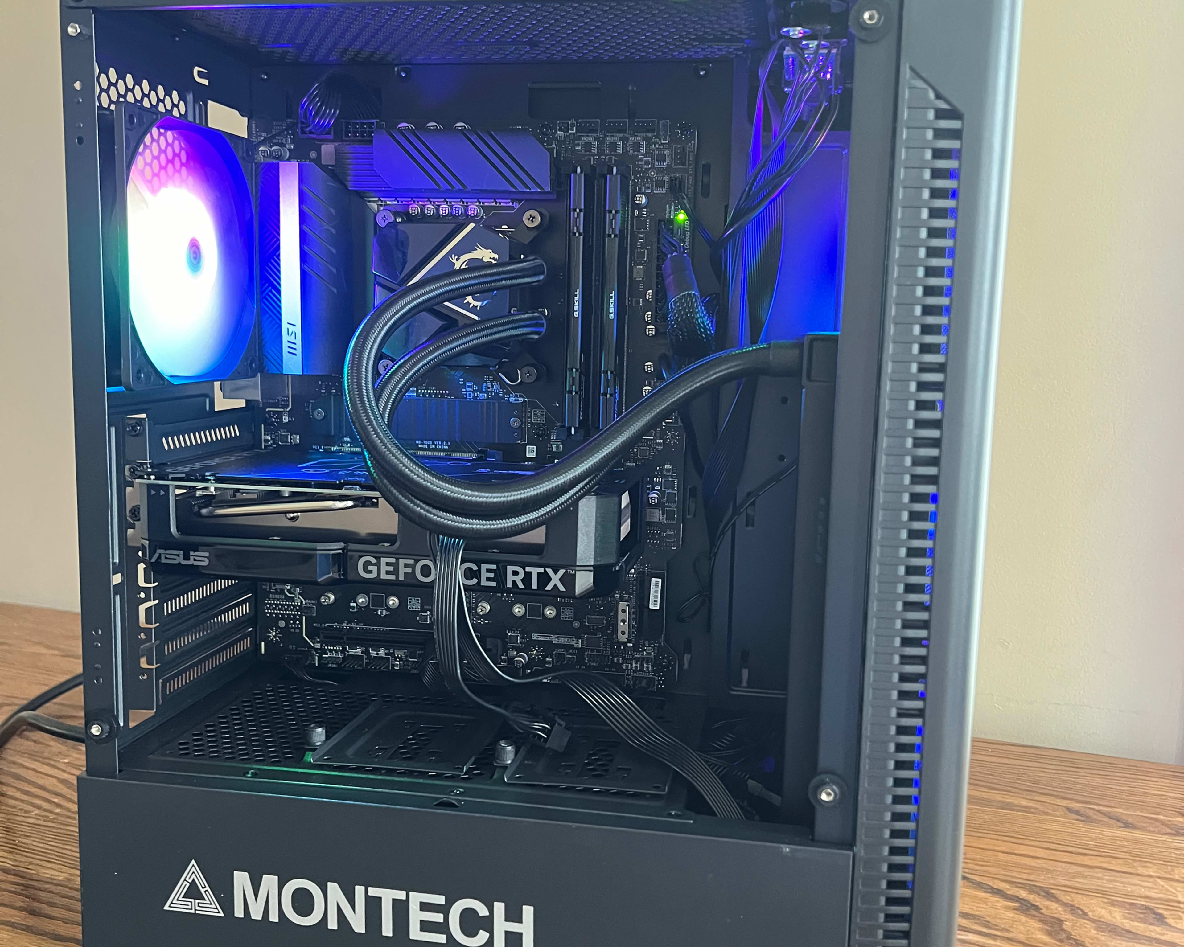 All Black Montech Custom Gaming PC