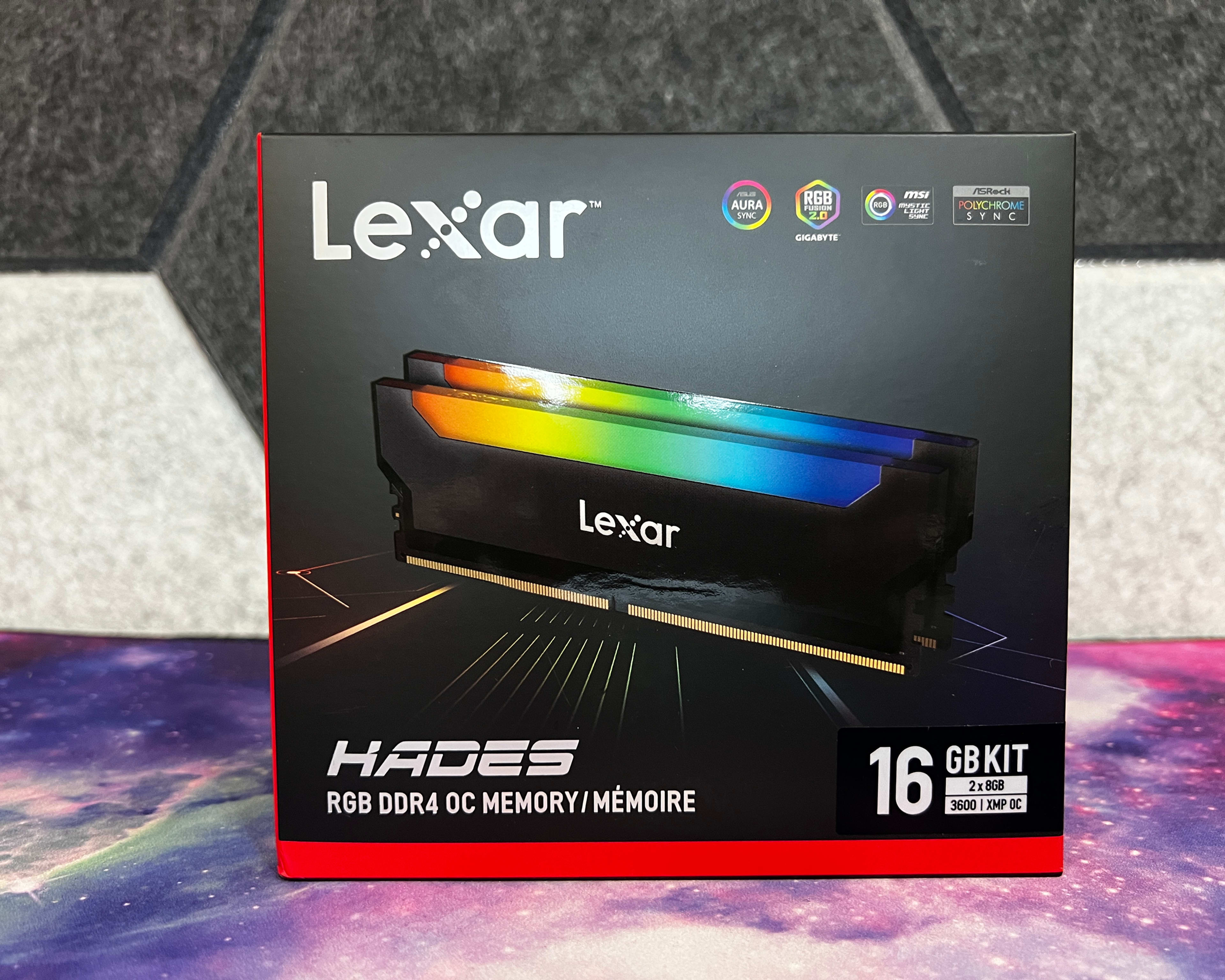 Lexar Hades 16GB (2 x 8GB) RGB DDR4 3600Mhz CL18 Memory Kit