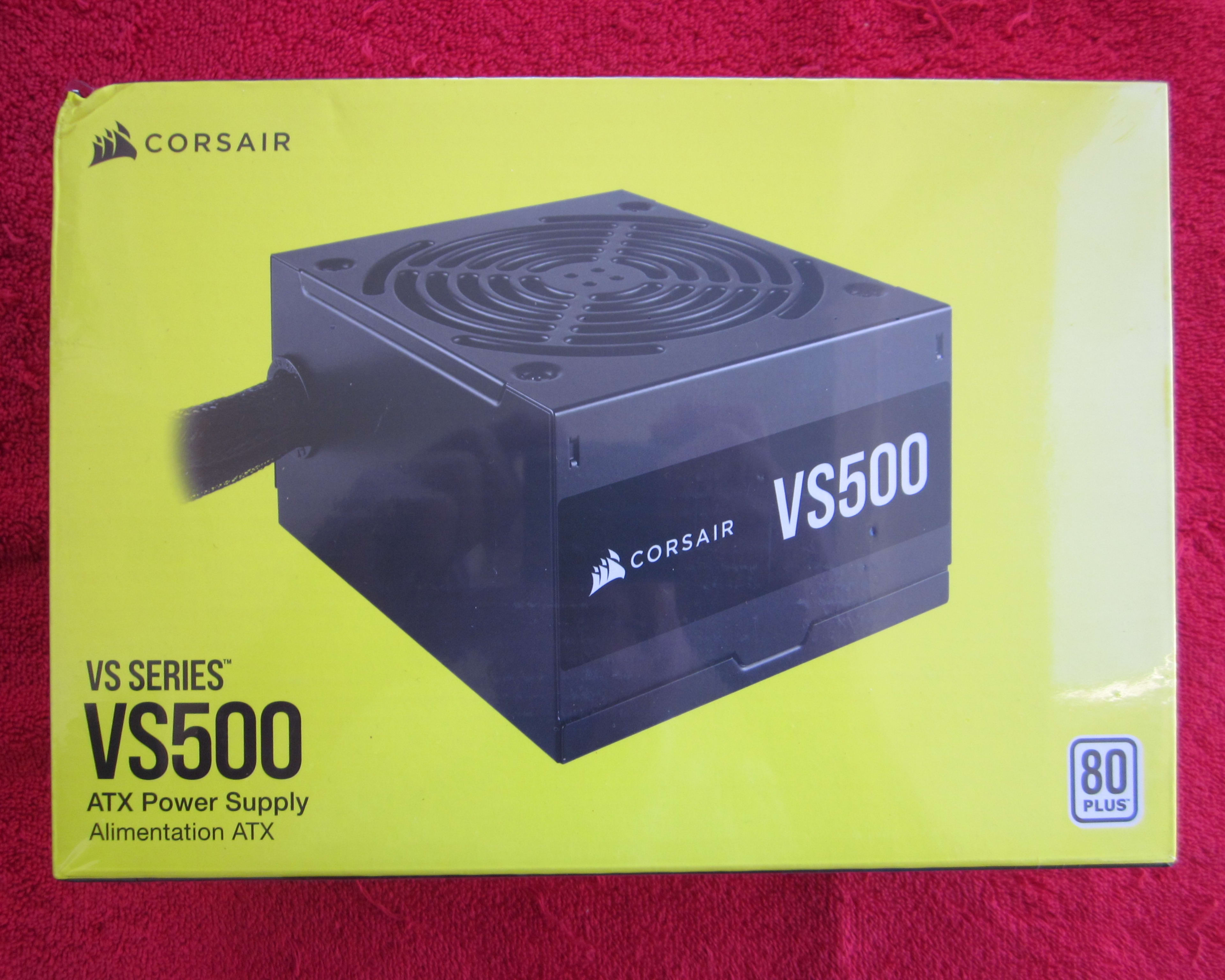 NEW SEALED! CORSAIR VS500 80 PLUS 500W Power Supply