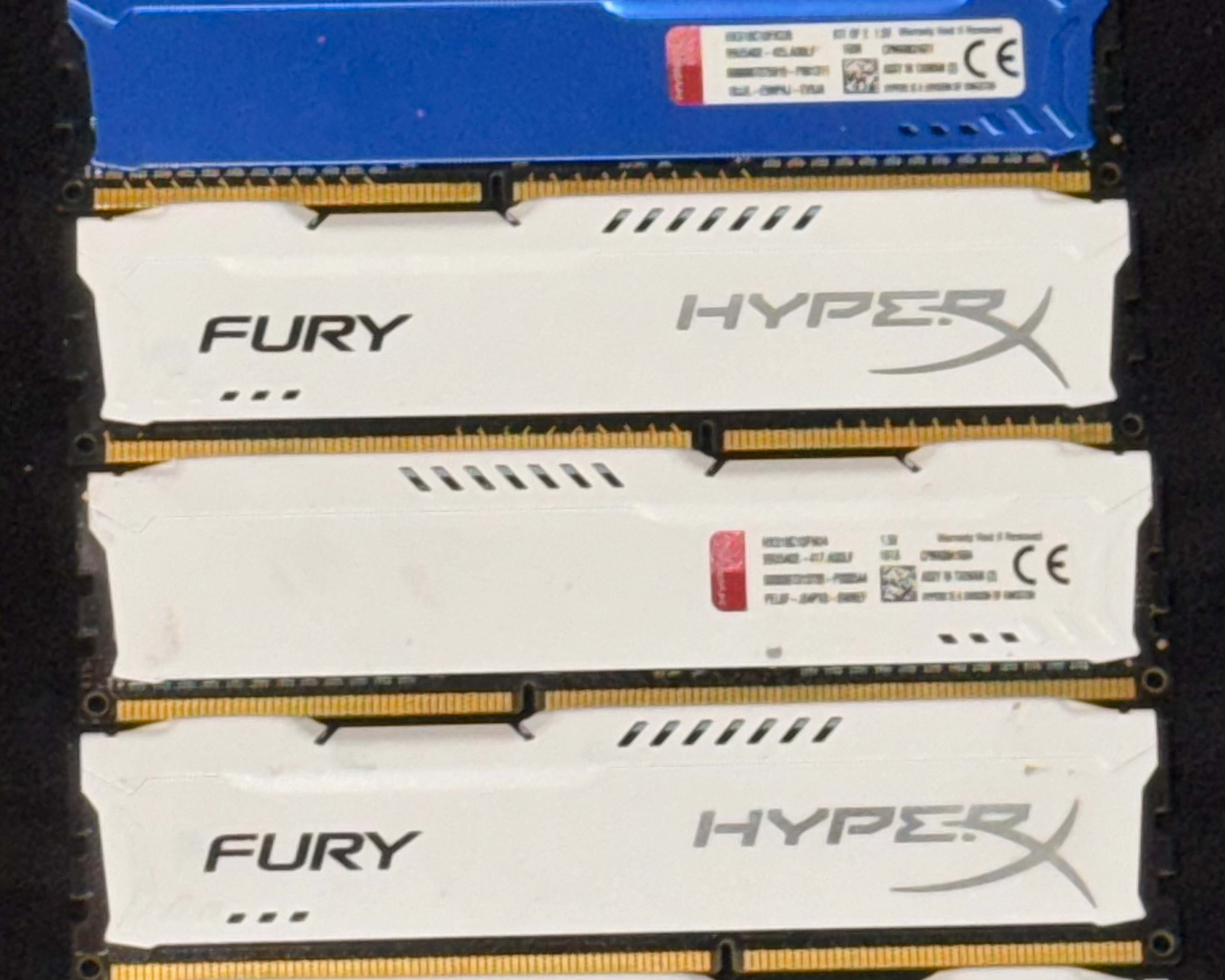 1 pair of Hyper x DDR3 2133mhz 2x4gb