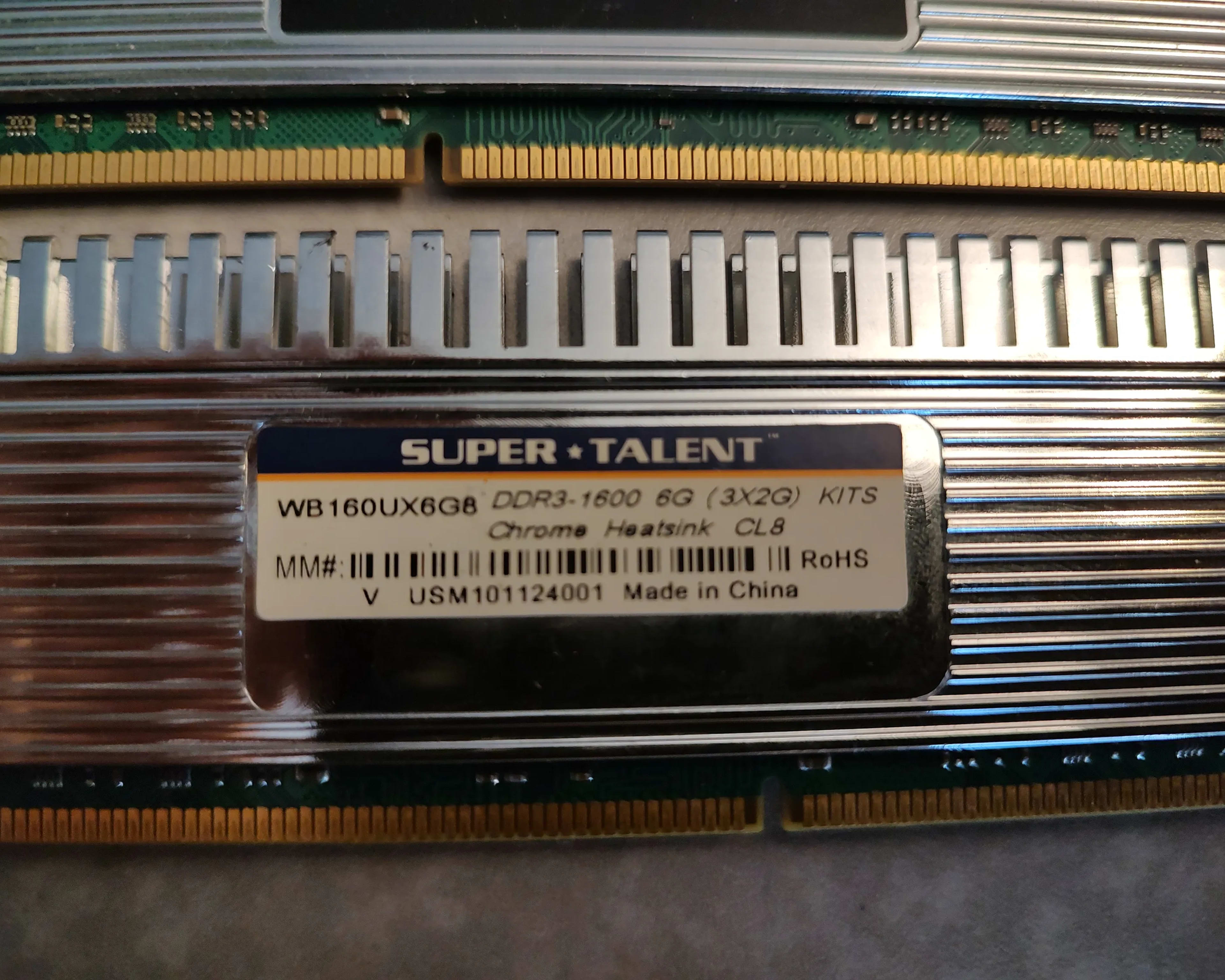 3x2GB SUPERTALENT DDR3