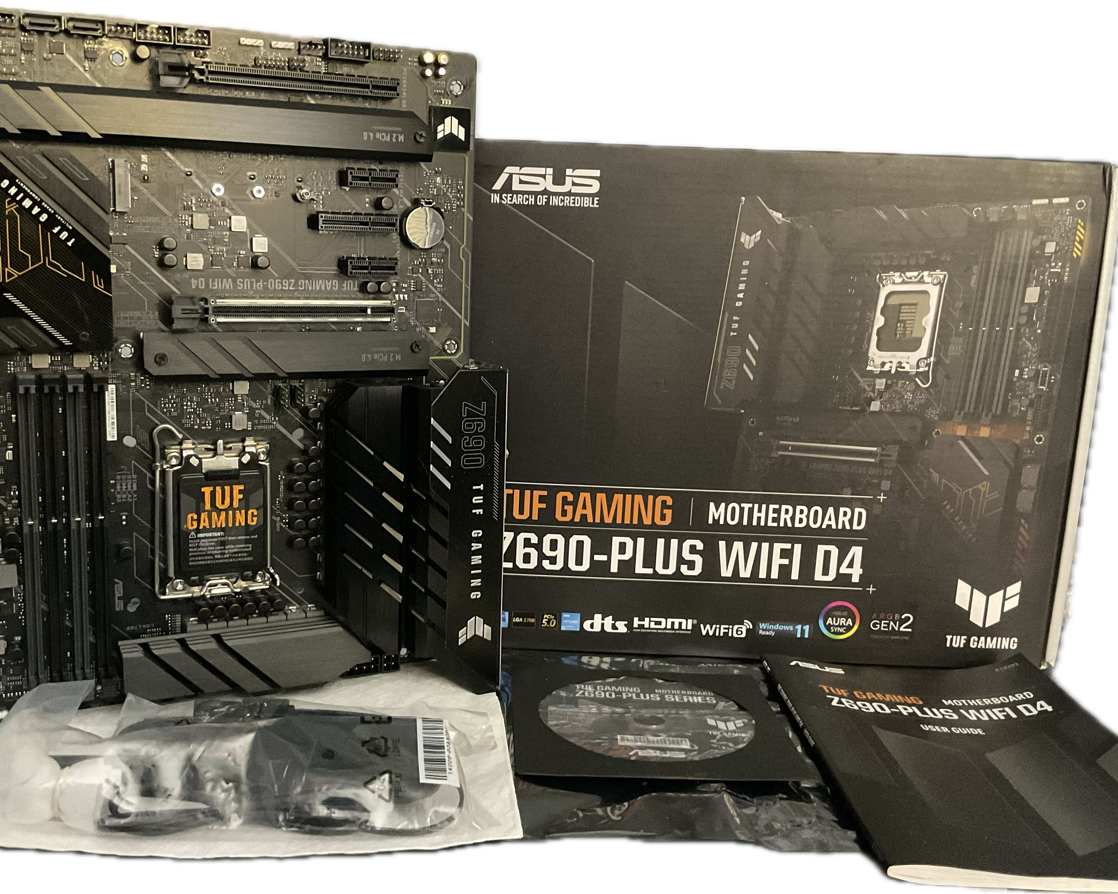 For sale: Like New, Asus TUF Gaming Z690 Plus WiFi D4 Motherboard