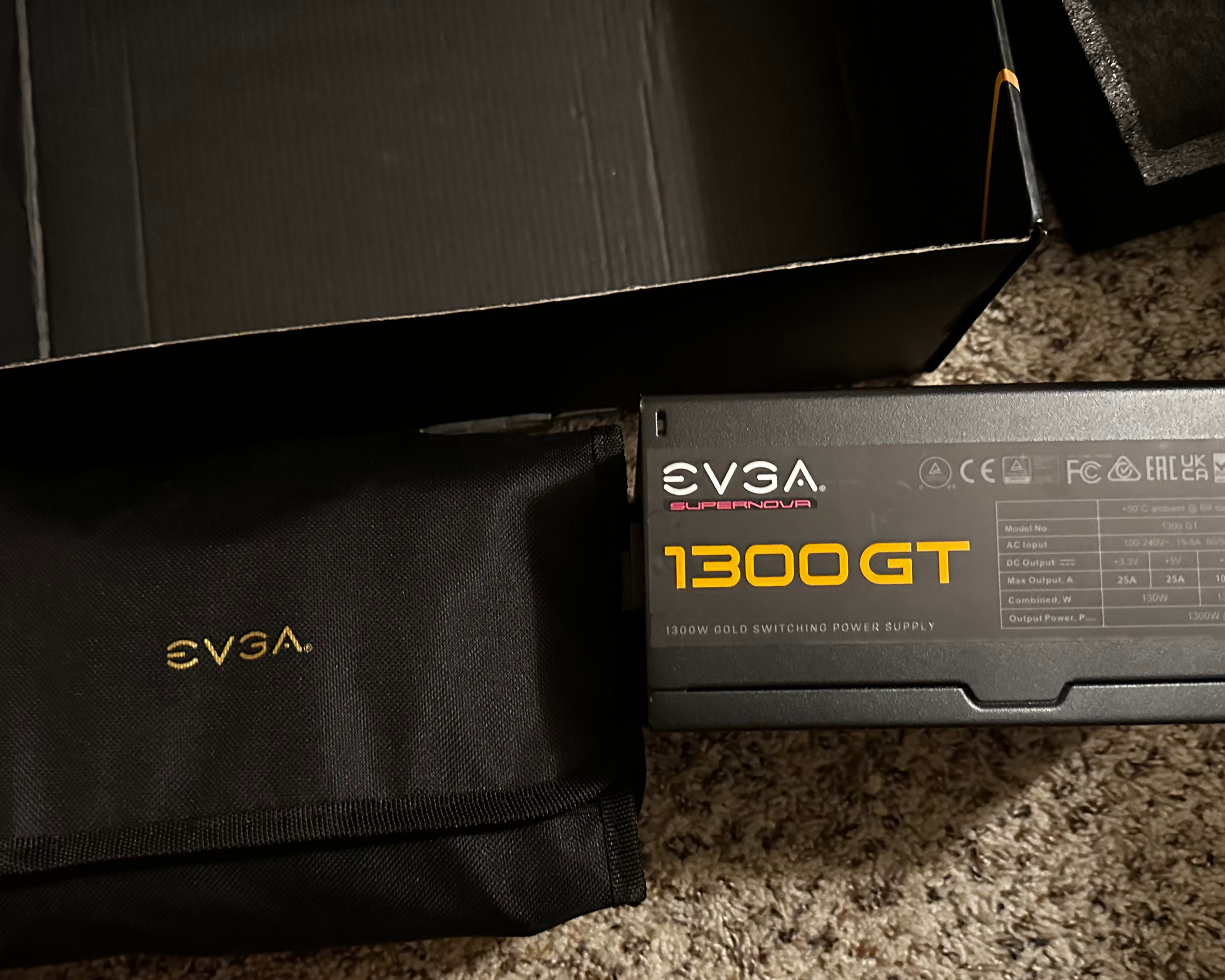 EVGa 1300w Supernova GT, Includes all cables and 12vhpwr