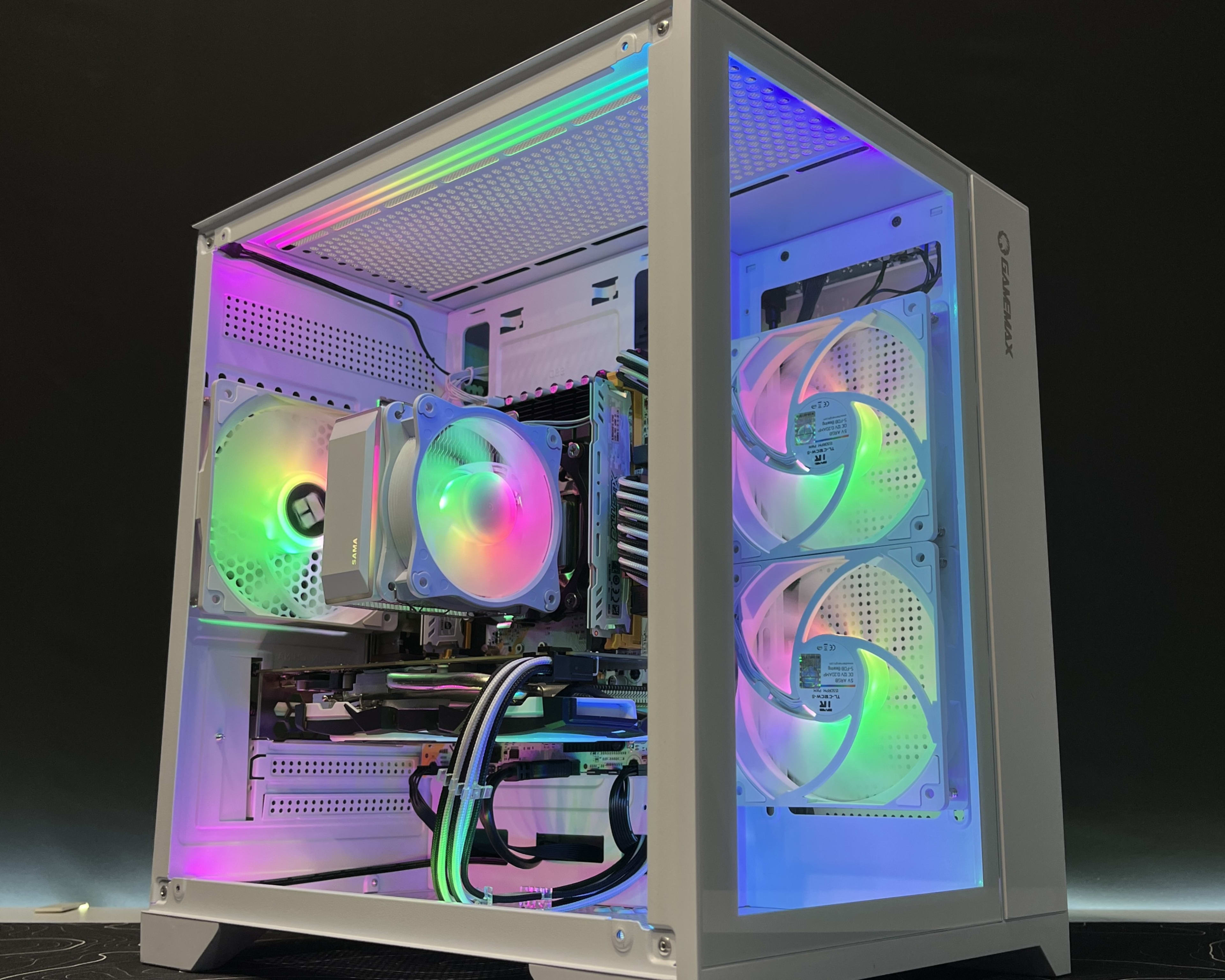⬜ White and RGB Gaming PC | Intel Xeon E5-2670 v3 & RX 570
