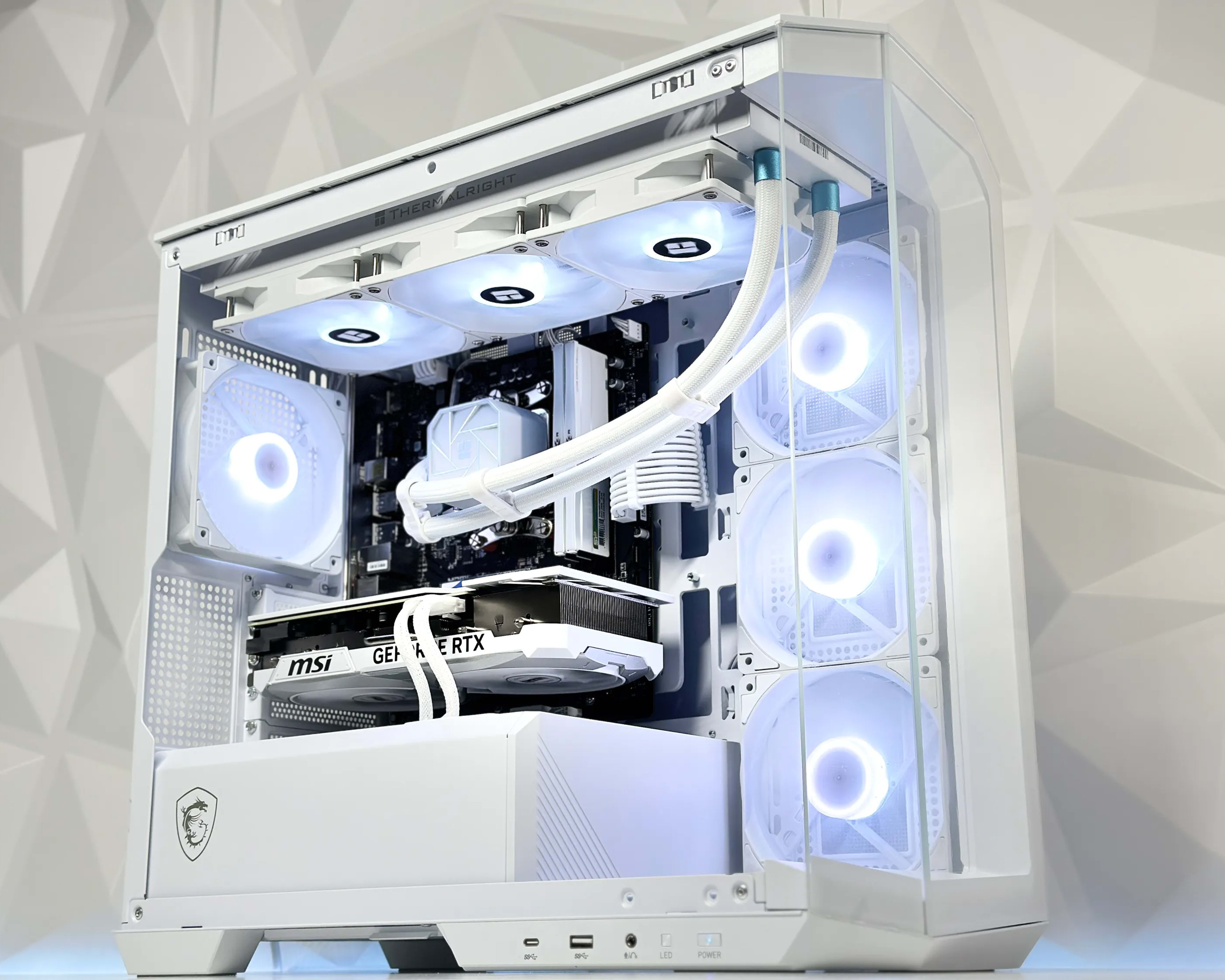 🌨️⛄90° N||Liquid Cooled Gaming PC🌨️Nvidia RTX 4070 Ti 12GB🌨️AMD Ryzen 5 7600🌨️32GB DDR5🌨️1TB NVME