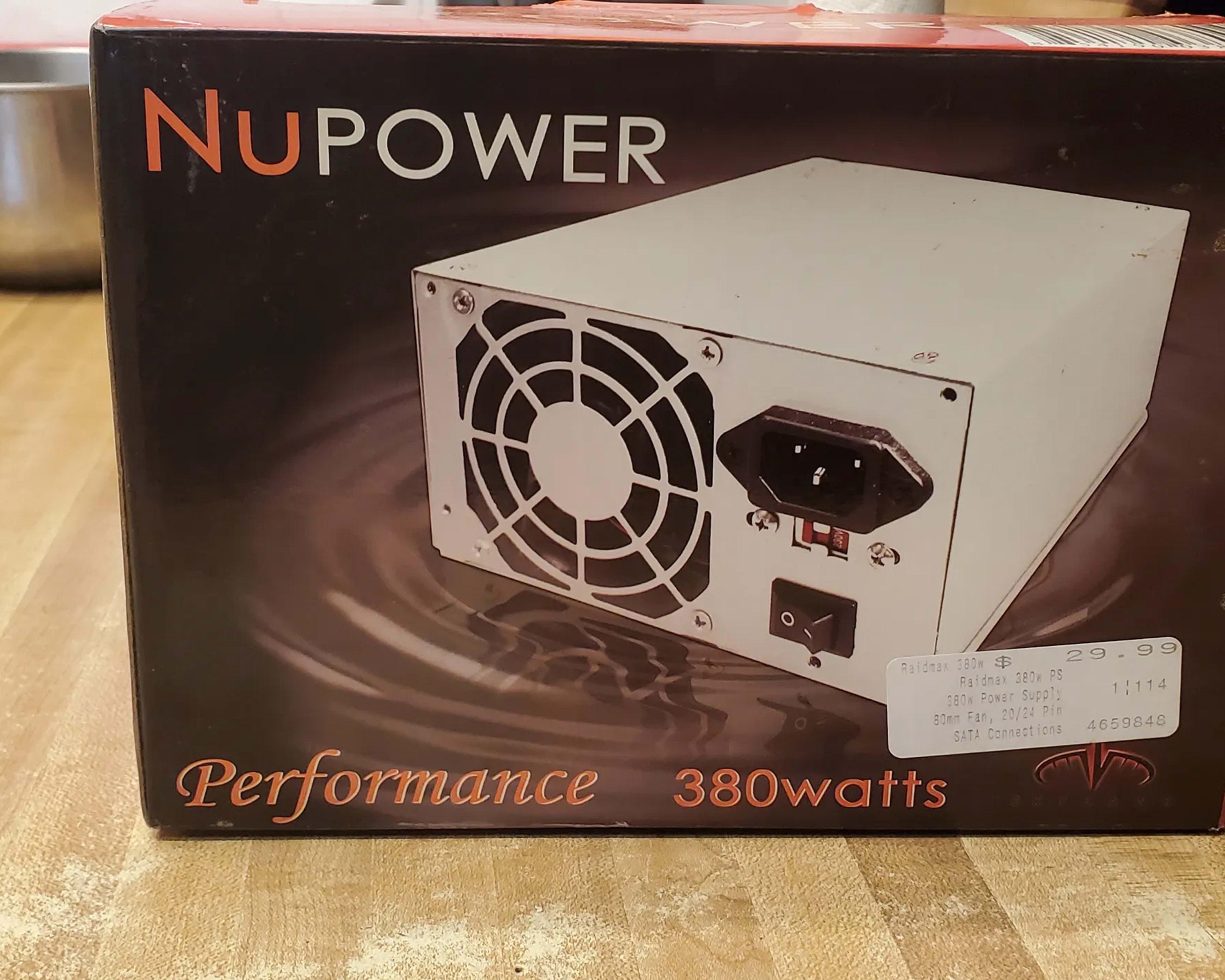 NuPower 380w Power Supply