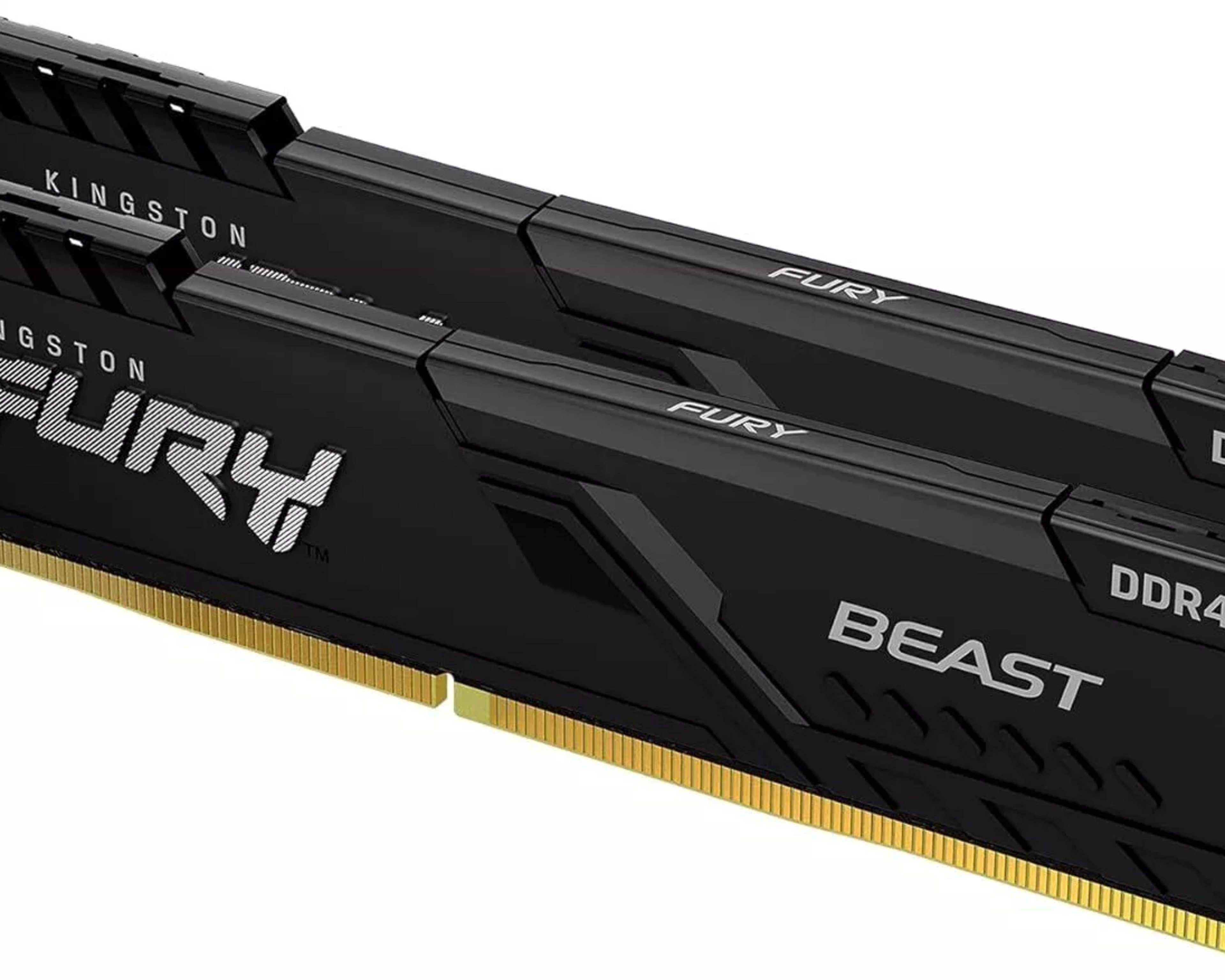 Kingston FURY Beast 16GB (2 x 8GB) DDR4 SDRAM Memory Kit - 16 KF432C16BBK2/16