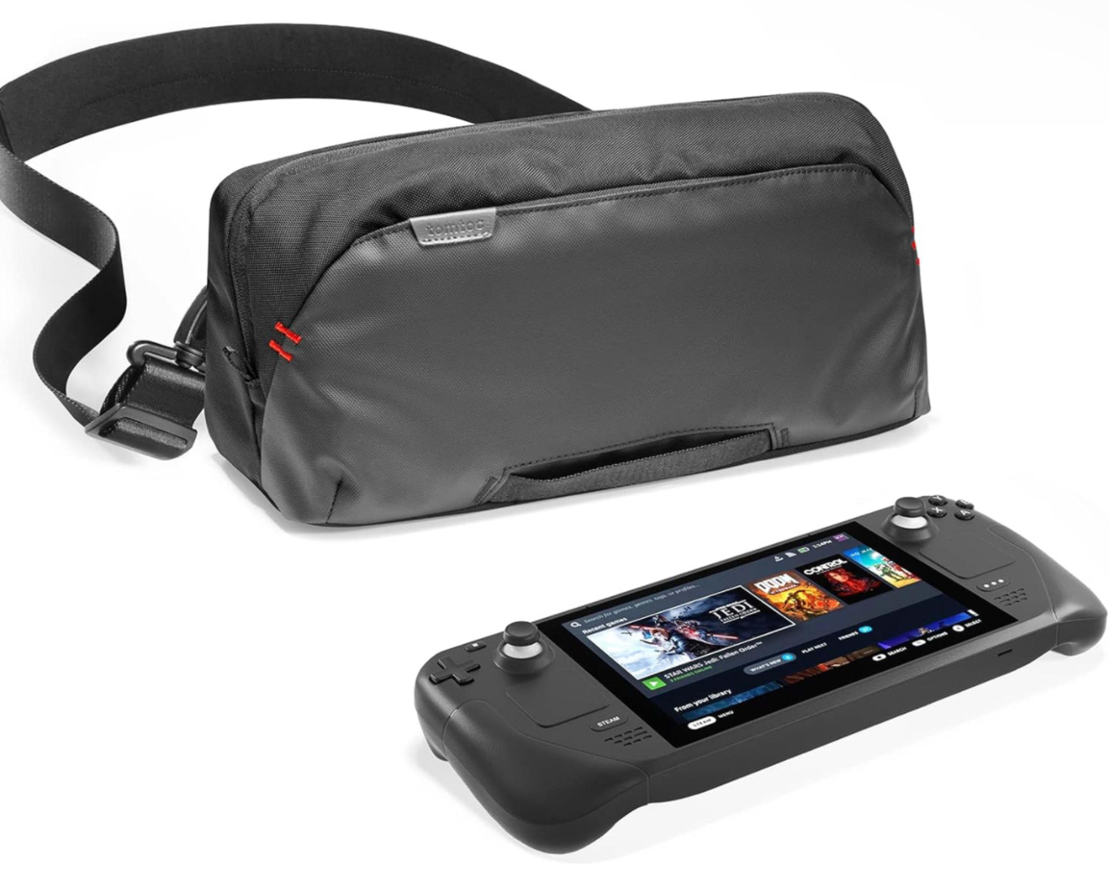 tomtoc Carrying Case for Steam Deck/Steam Deck OLED/ASUS ROG Ally, Storage Portable BaG