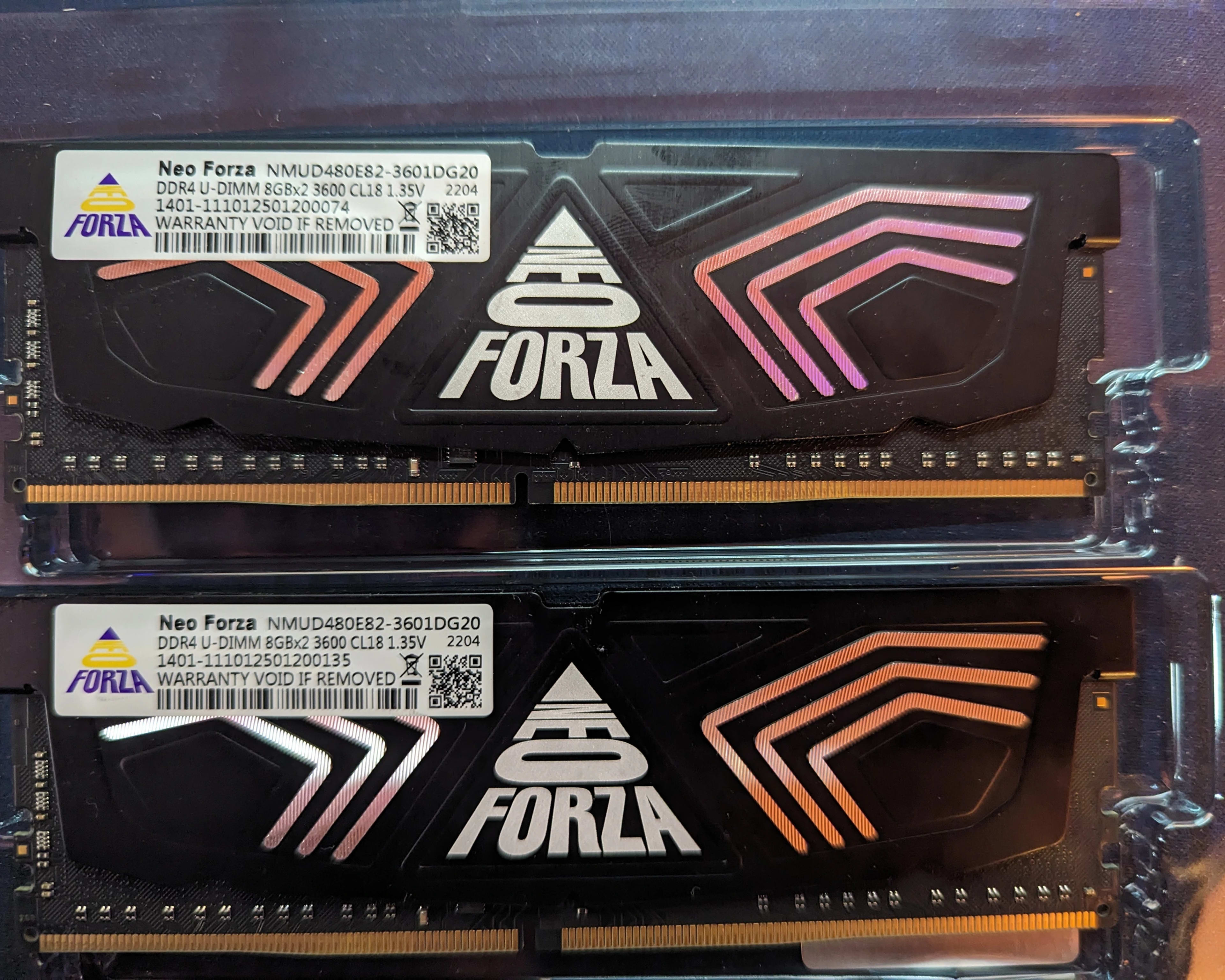 Neo Forza 16gb ddr4 3600