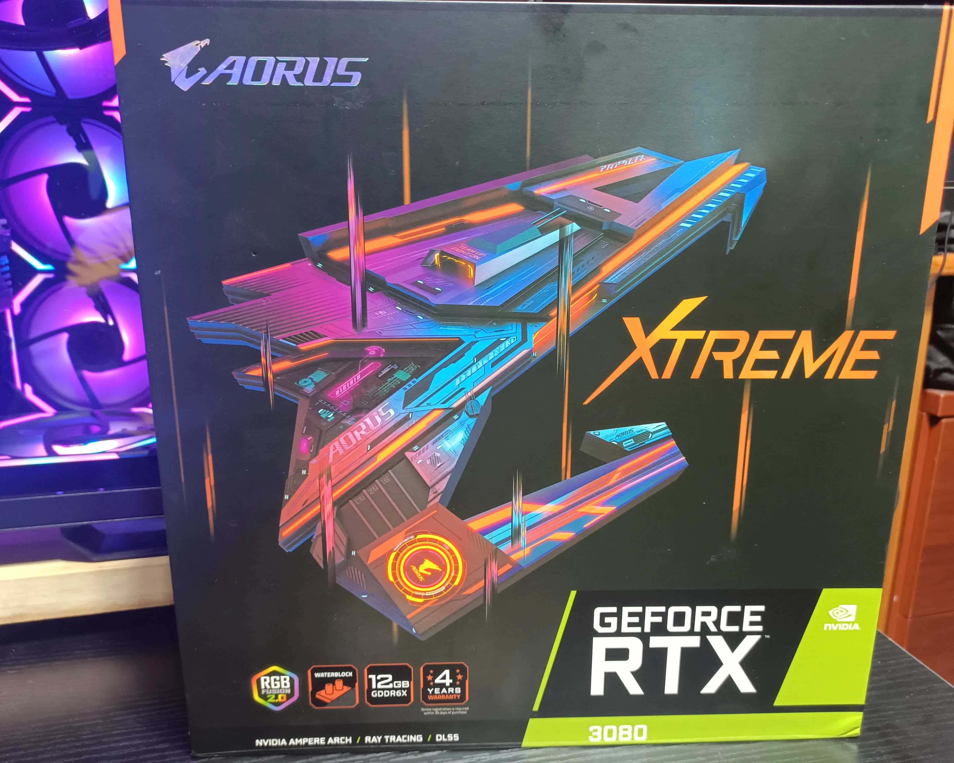 Gigabyte Aorus Xtreme Waterforce RTX 3080 12GB Waterboard Card