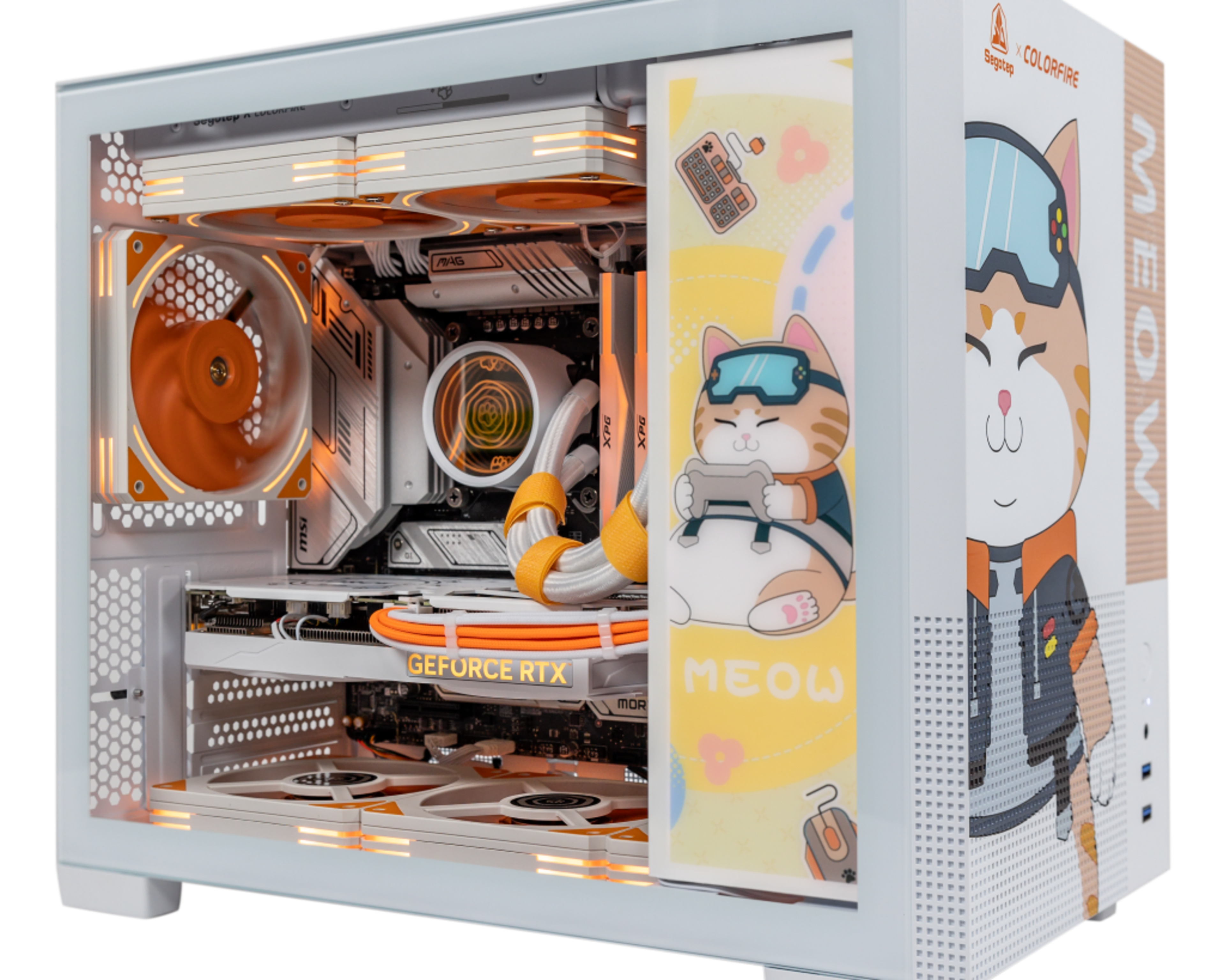 😻GAMEOW😻Gaming PC 🍊 RTX 4060TI 8GB 🧡 i7-13700F 🍊 32GB DDR5 🧡 1T M.2 🍊 Windows 11 Home