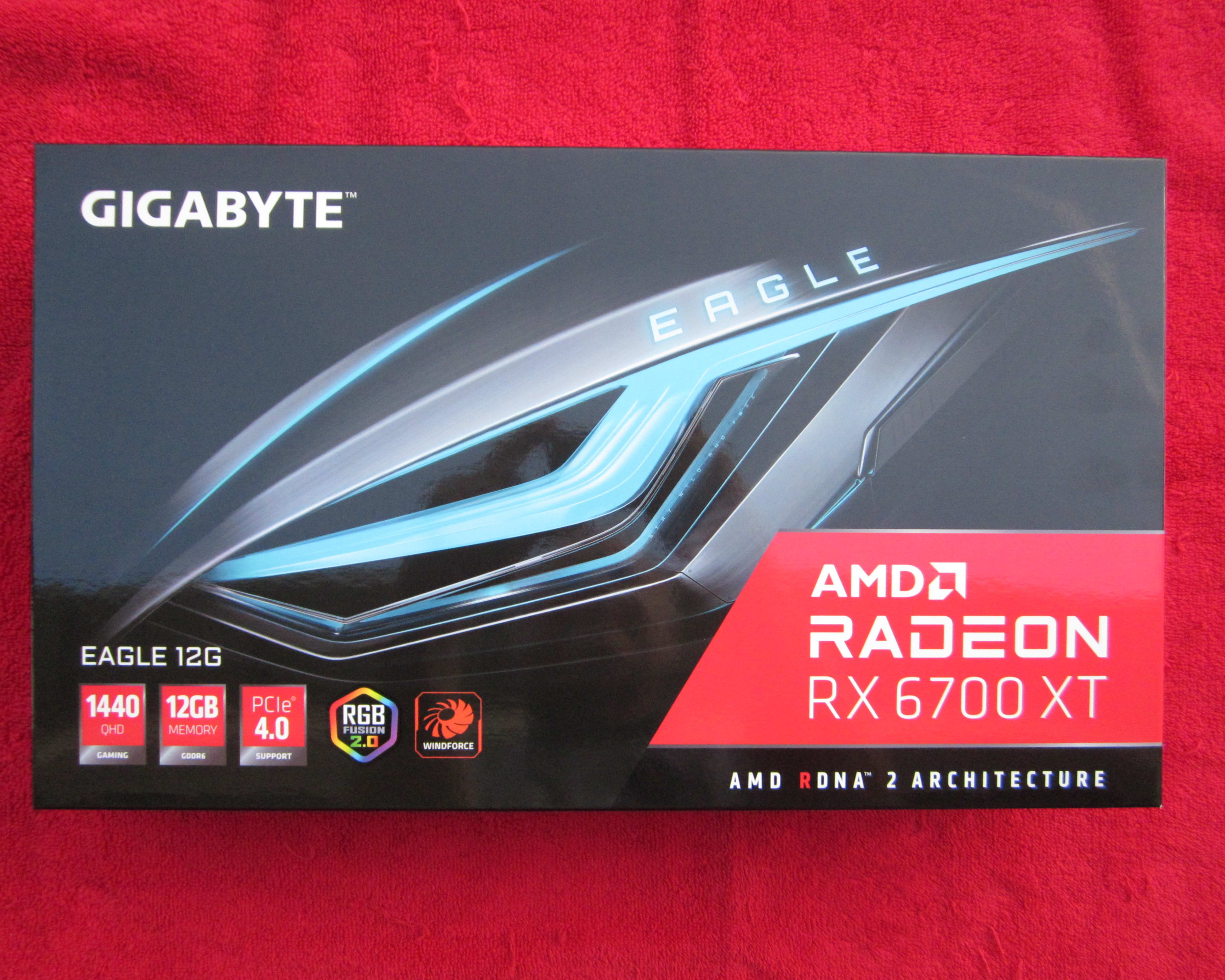 New! GIGABYTE Radeon RX 6700 XT EAGLE 12GB GDDR6 Graphics Card