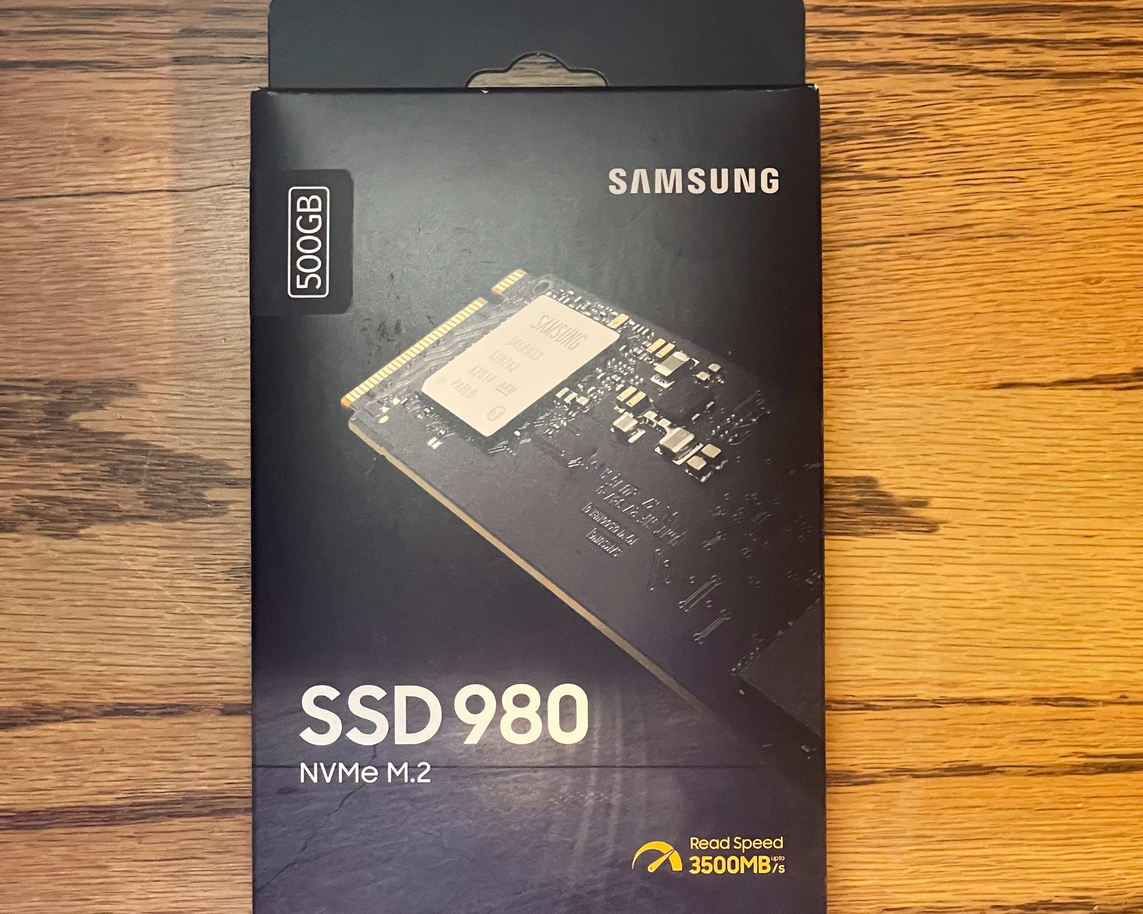 New, Samsung 980 500GB NVMe M.2 SSD