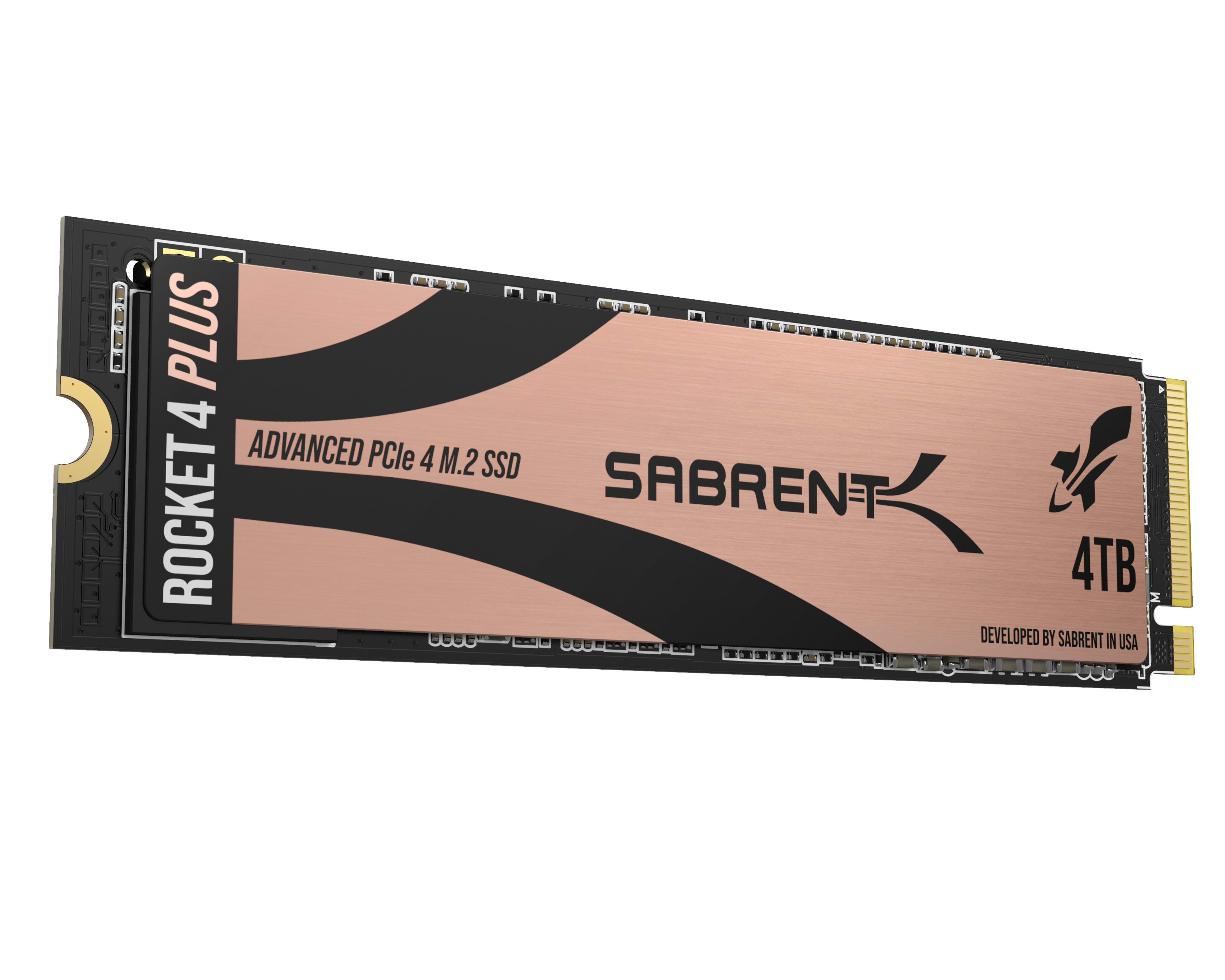 SABRENT 4TB Rocket 4 Plus NVMe 4.0 Gen4 PCIe M.2 Internal SSD Extreme Performance  R/W 7100/6600MB/s