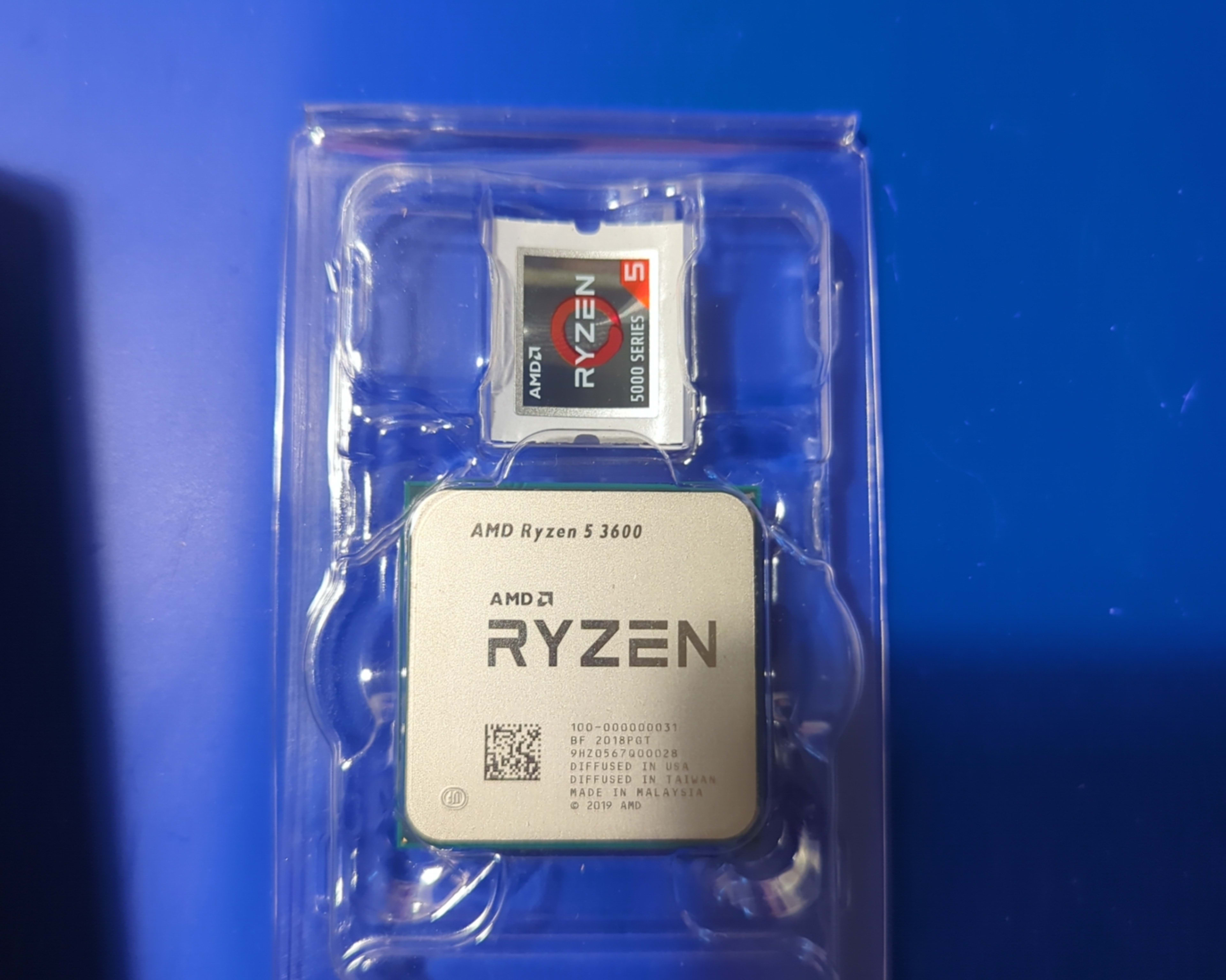 And Ryzen 5 3600 Cpu with Wraith Stealth Cooler