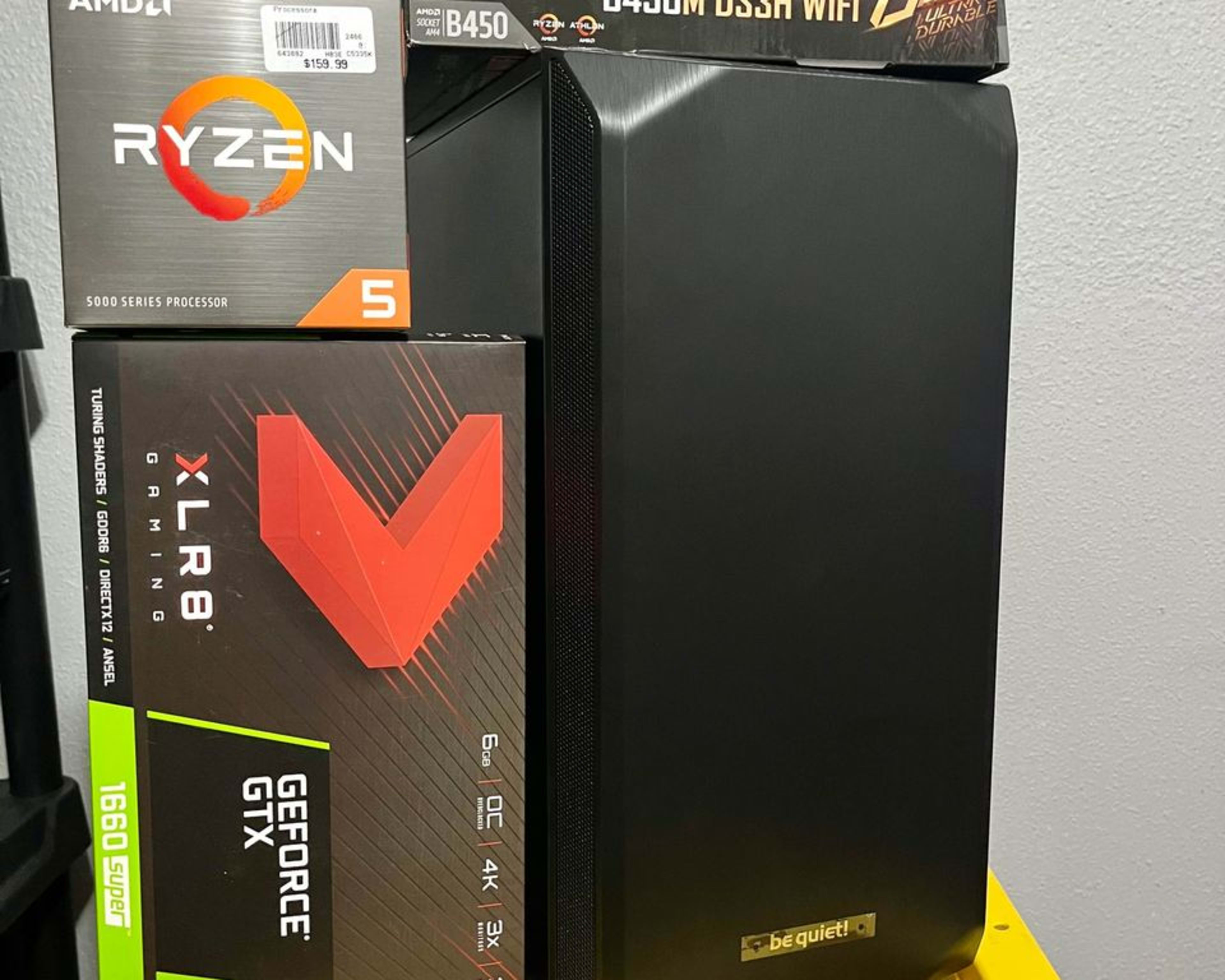 Custom-built PC Ryzen 5 5500 - GTX 1660 SUPER - 500GB SSD - 16GB RAM