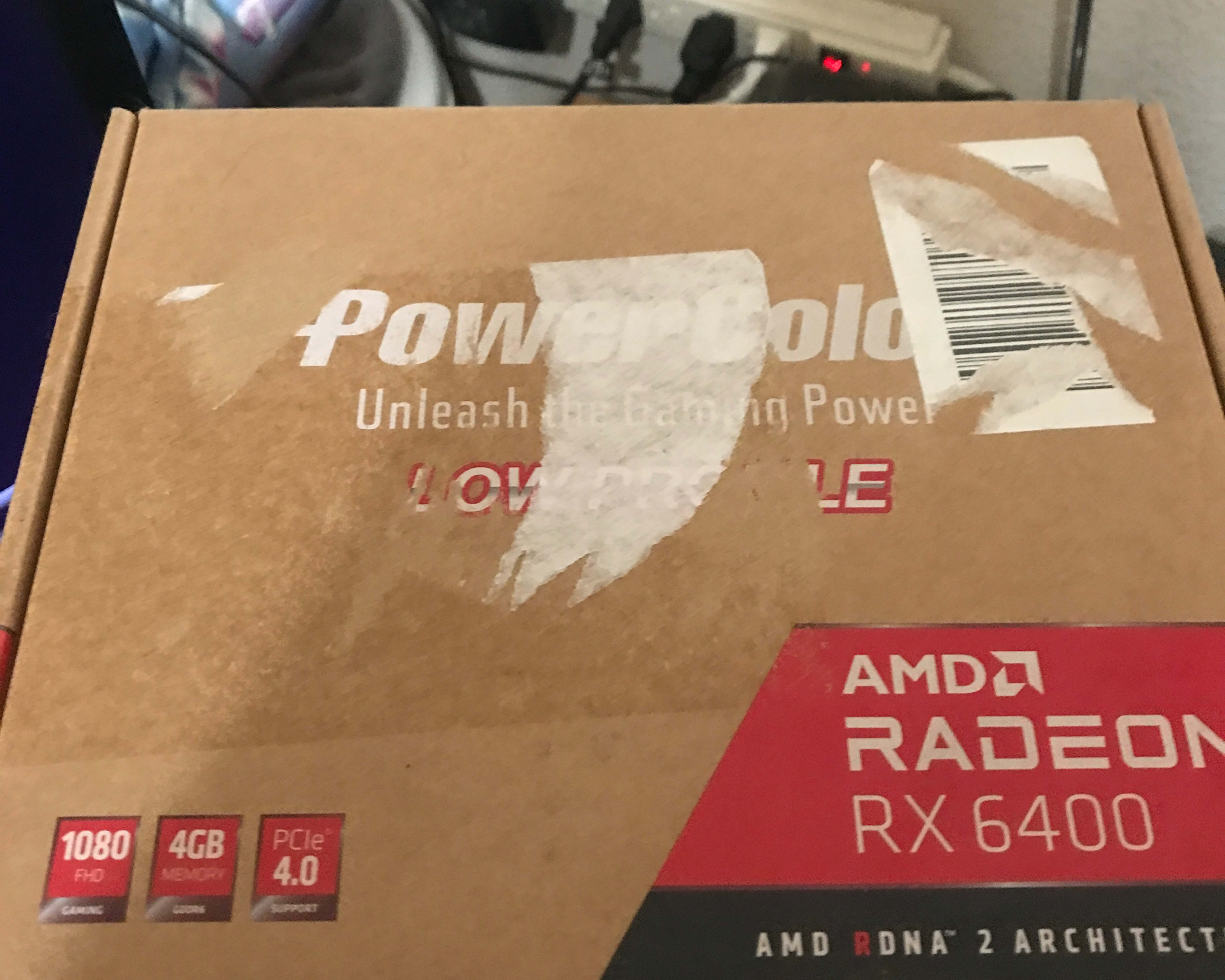 POWER COLOR AMD Radeon RX 6400 lp 4gb