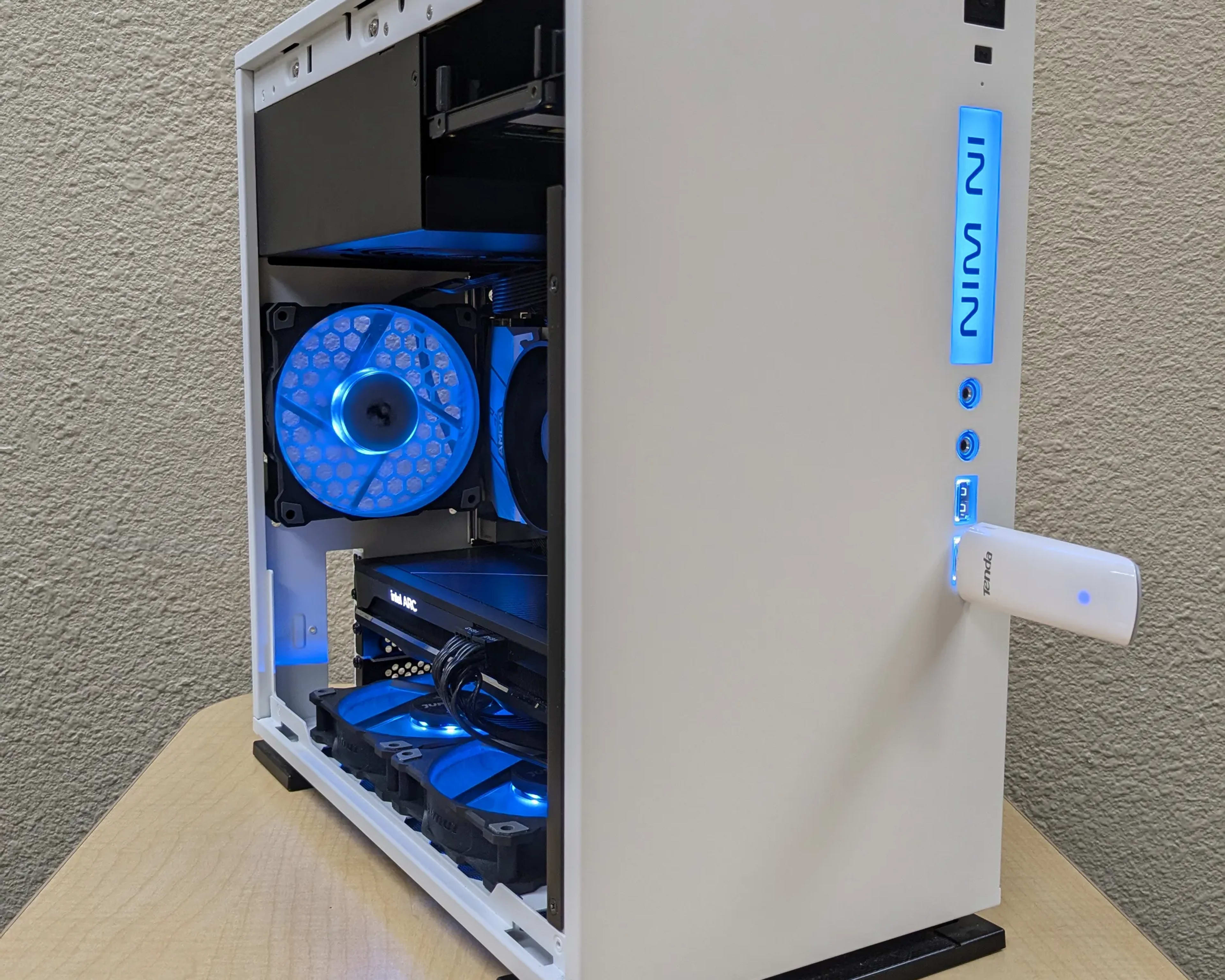 Blue Alchemist - In Win Compact White Gaming PC (MFF) - New in Box