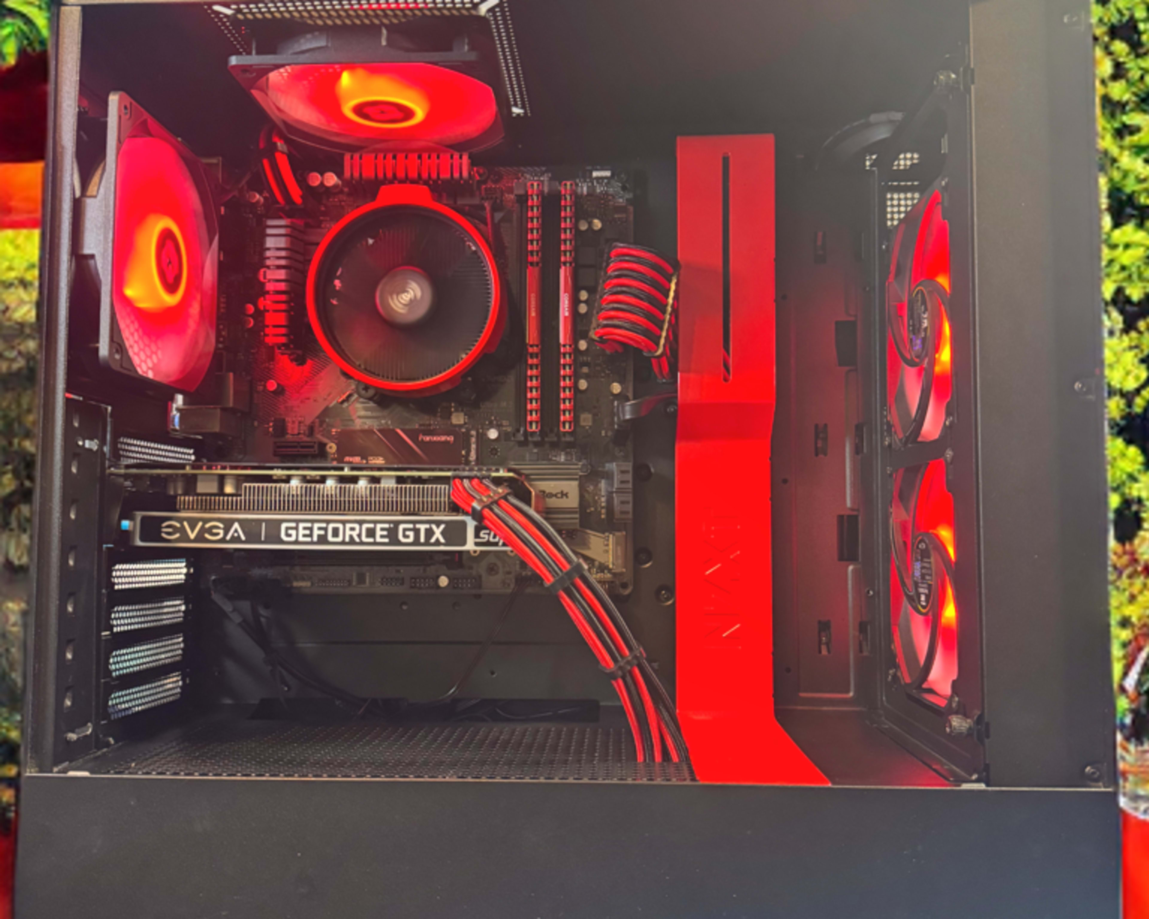 1080P Budget Monster NZXT Red and Black Custom Gaming PC