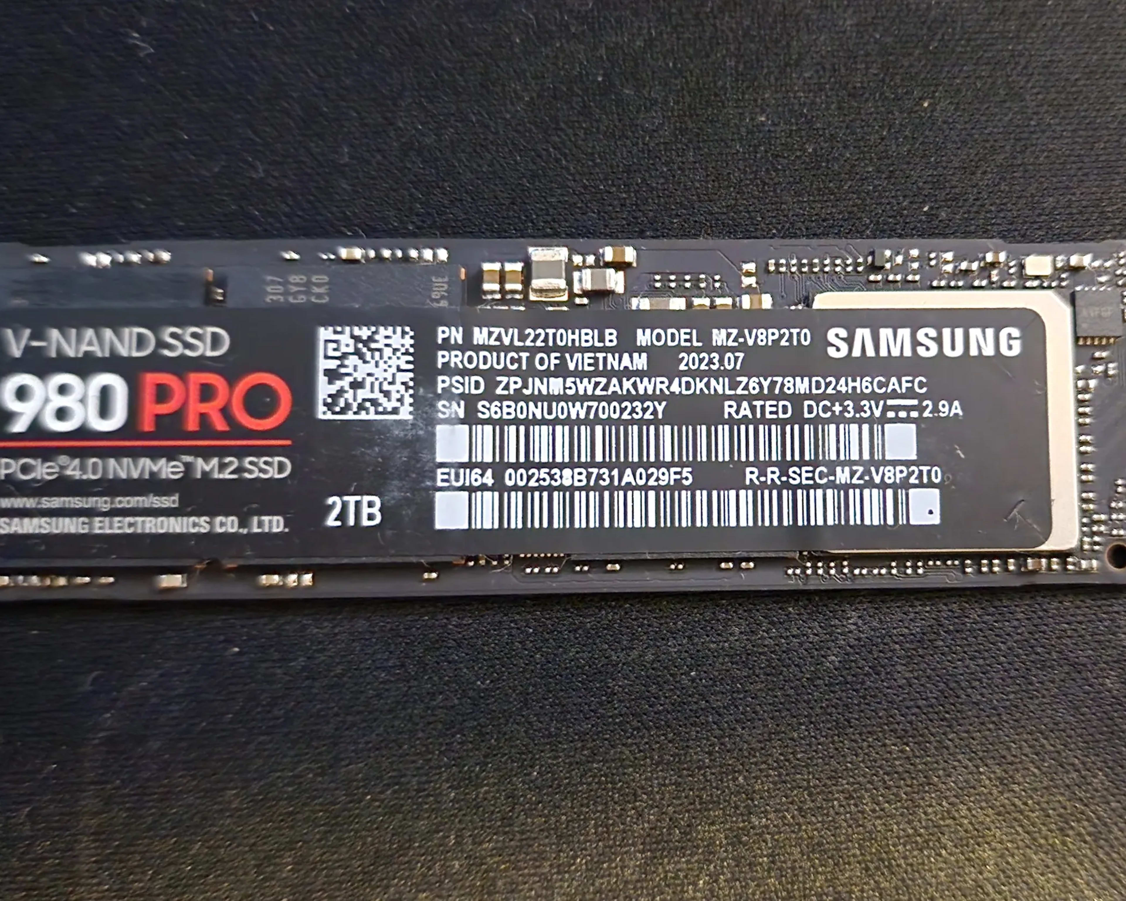 Samsung 980 PRO PCIe® NVMe® SSD 2TB