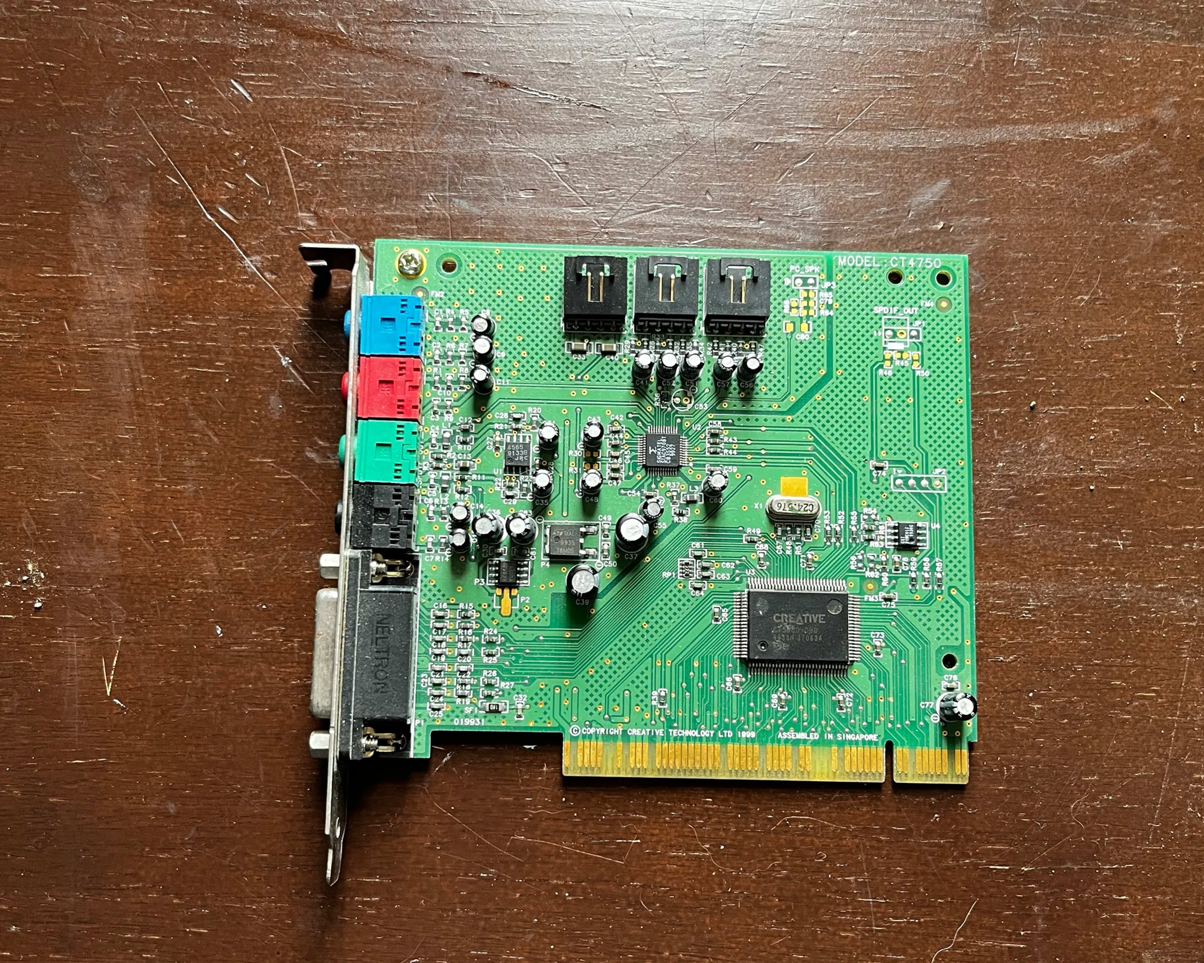 Creative Labs Sound Blaster 128 PCI Sound Card Model CT4750