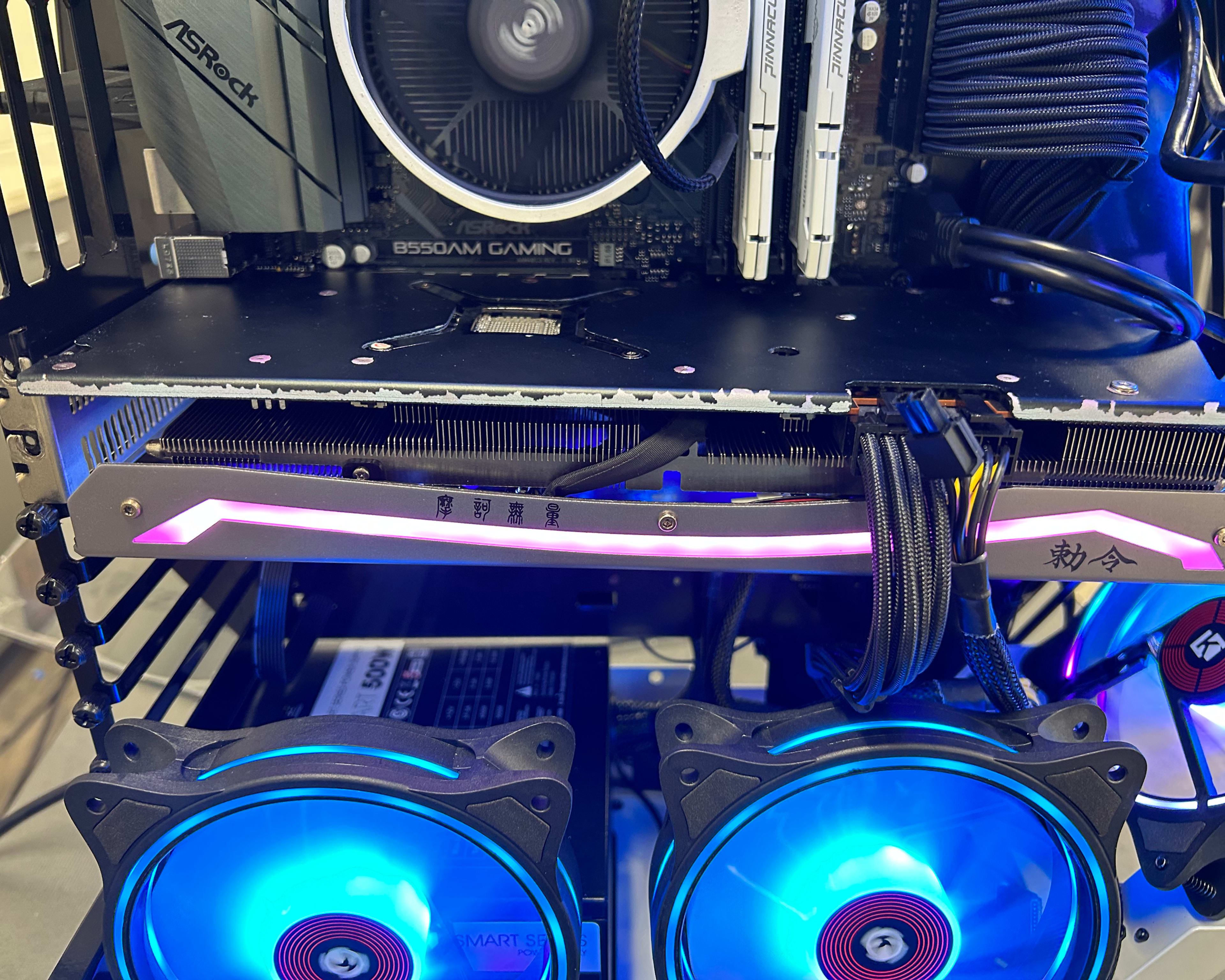 RX 6700 XT silver plus rgb side and bottom