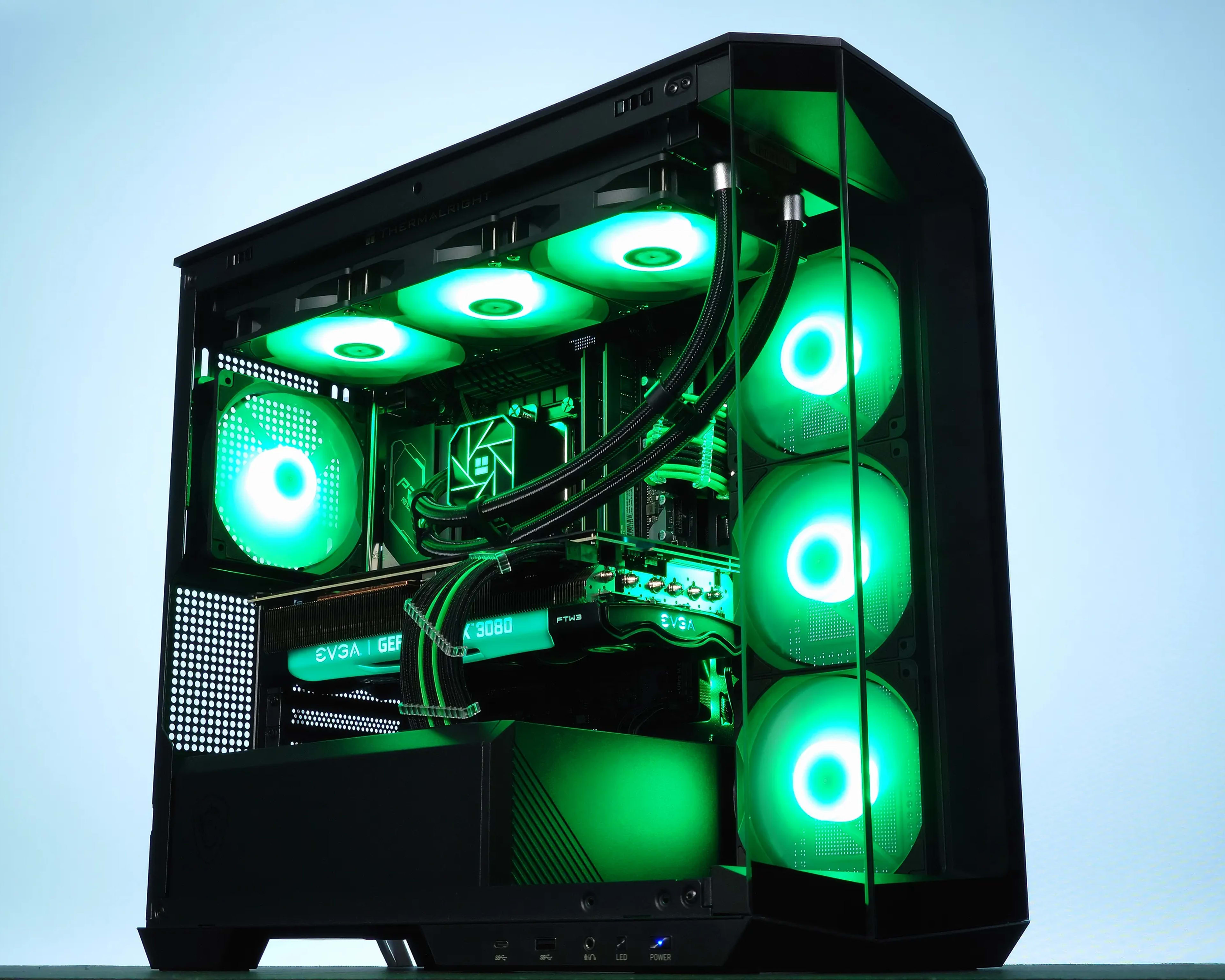 💚🖤Nvidia Liquid Cooled Gaming PC❇️Nvidia RTX 3080 10GB⚪Intel i7 12700KF 12 core⚪32GB DDR4⚪1TB NVME