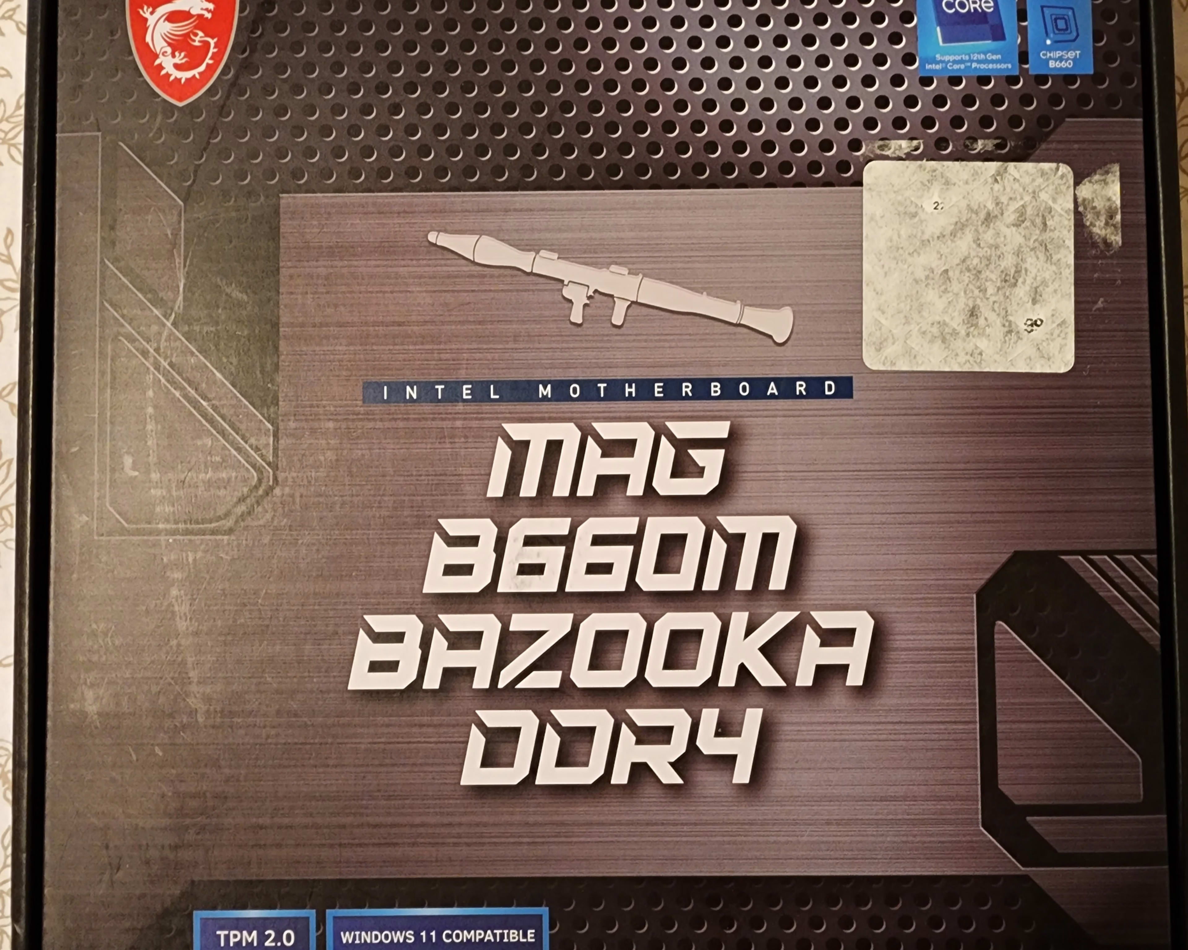 Open 📦! MSI MAG B660M Bazooka DDR4