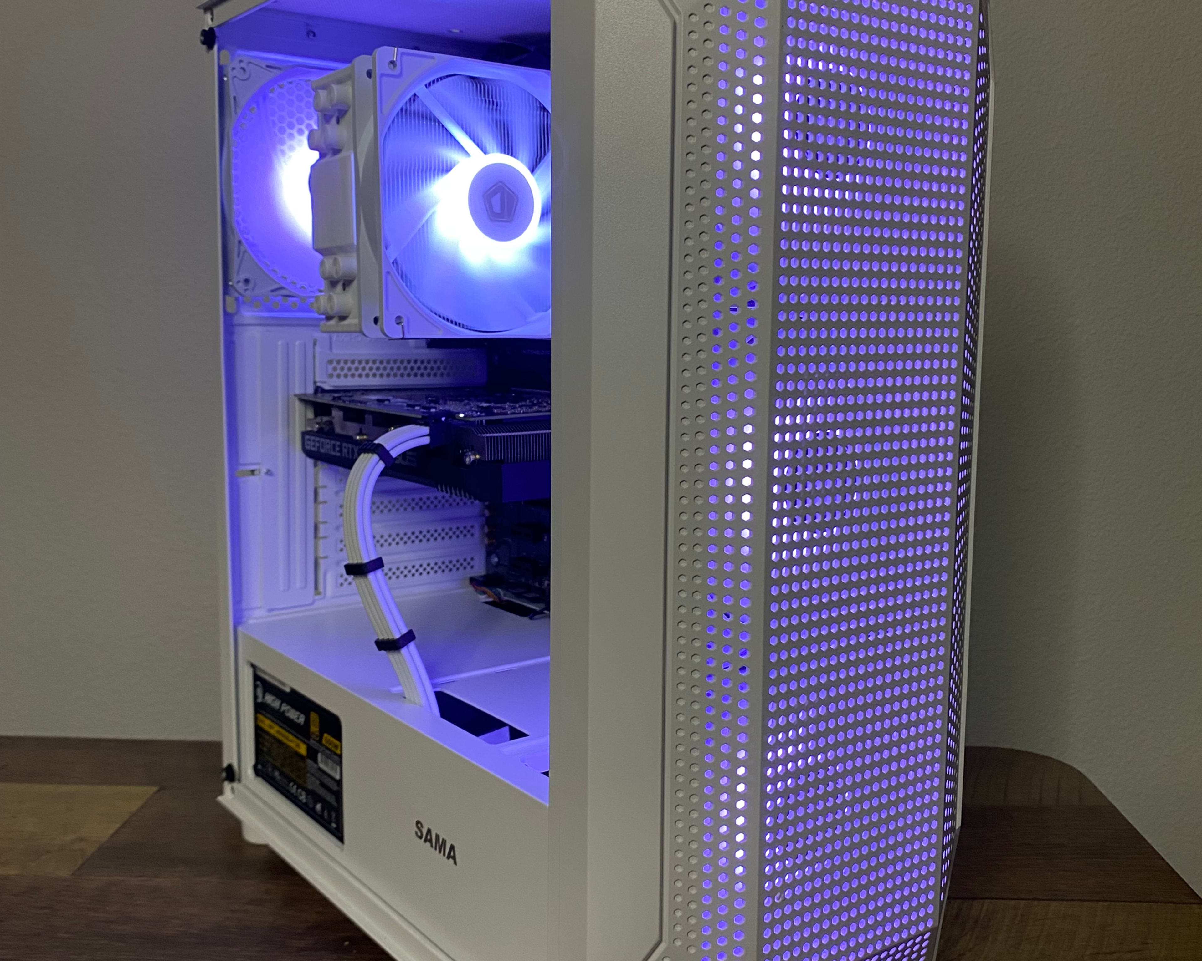 Gaming PC 4K - RTX 2070 8GB Nvidia - i3 10100F intel - 16GB 3200mhz ram - 500GB NVMe - ARGB - White