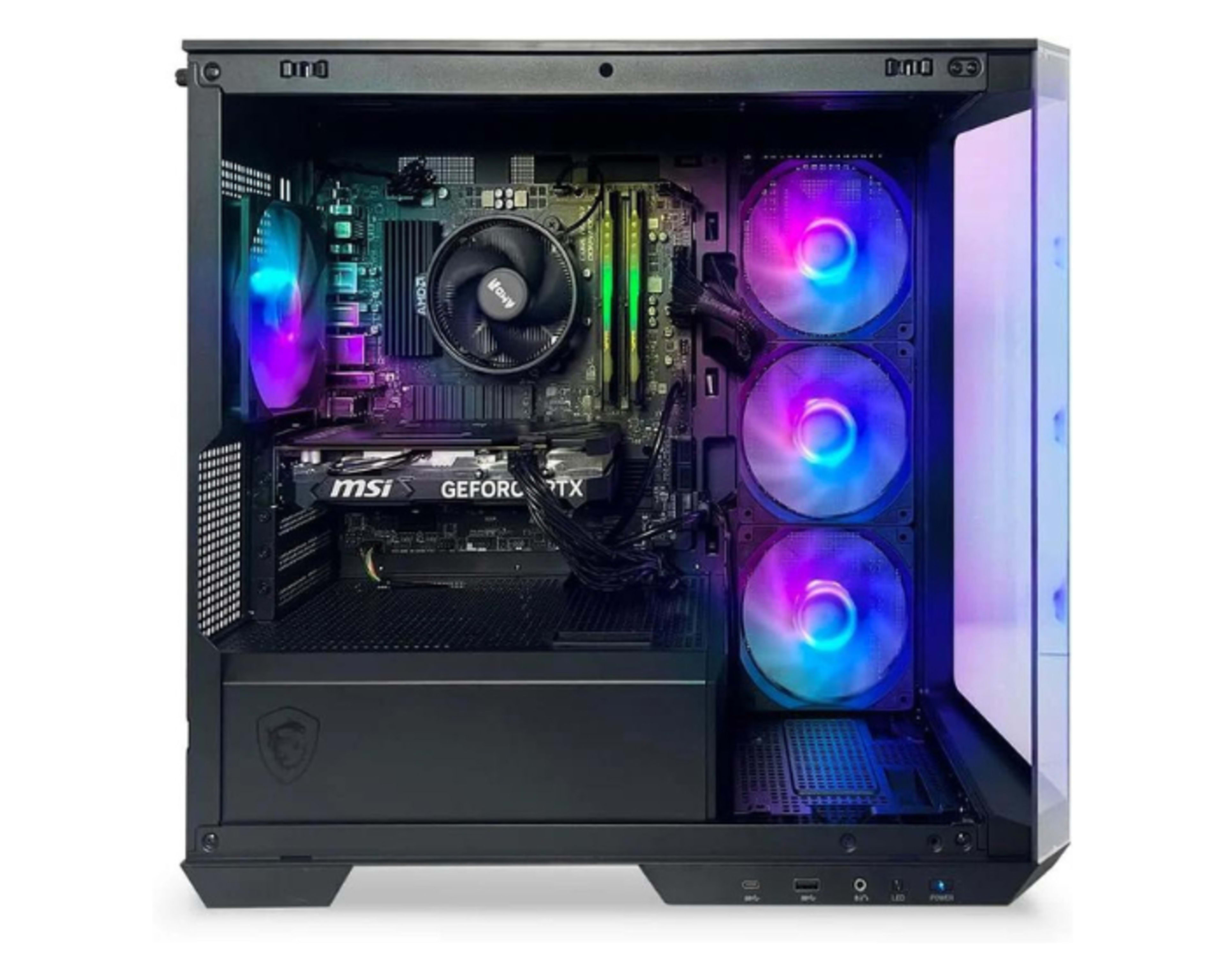 TitanX 4060 PC AMD Ryzen 5 5600X, Geforce RTX 4060, 1TB NVME SSD, 16GB DDR4 RAM 3600, Windows 11