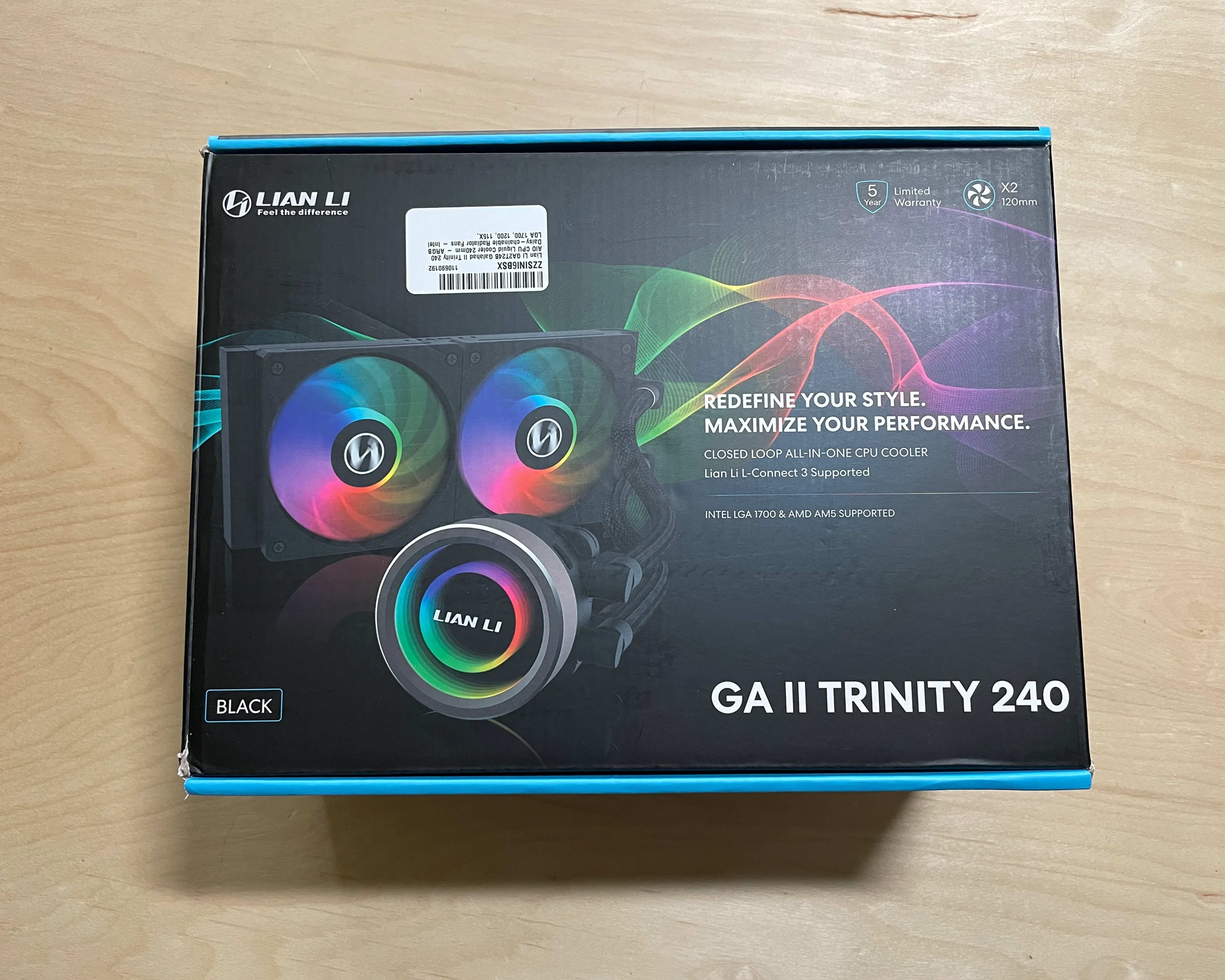 *LIKE NEW* Lian-Li Galahad II Trinity RGB 240 (black)