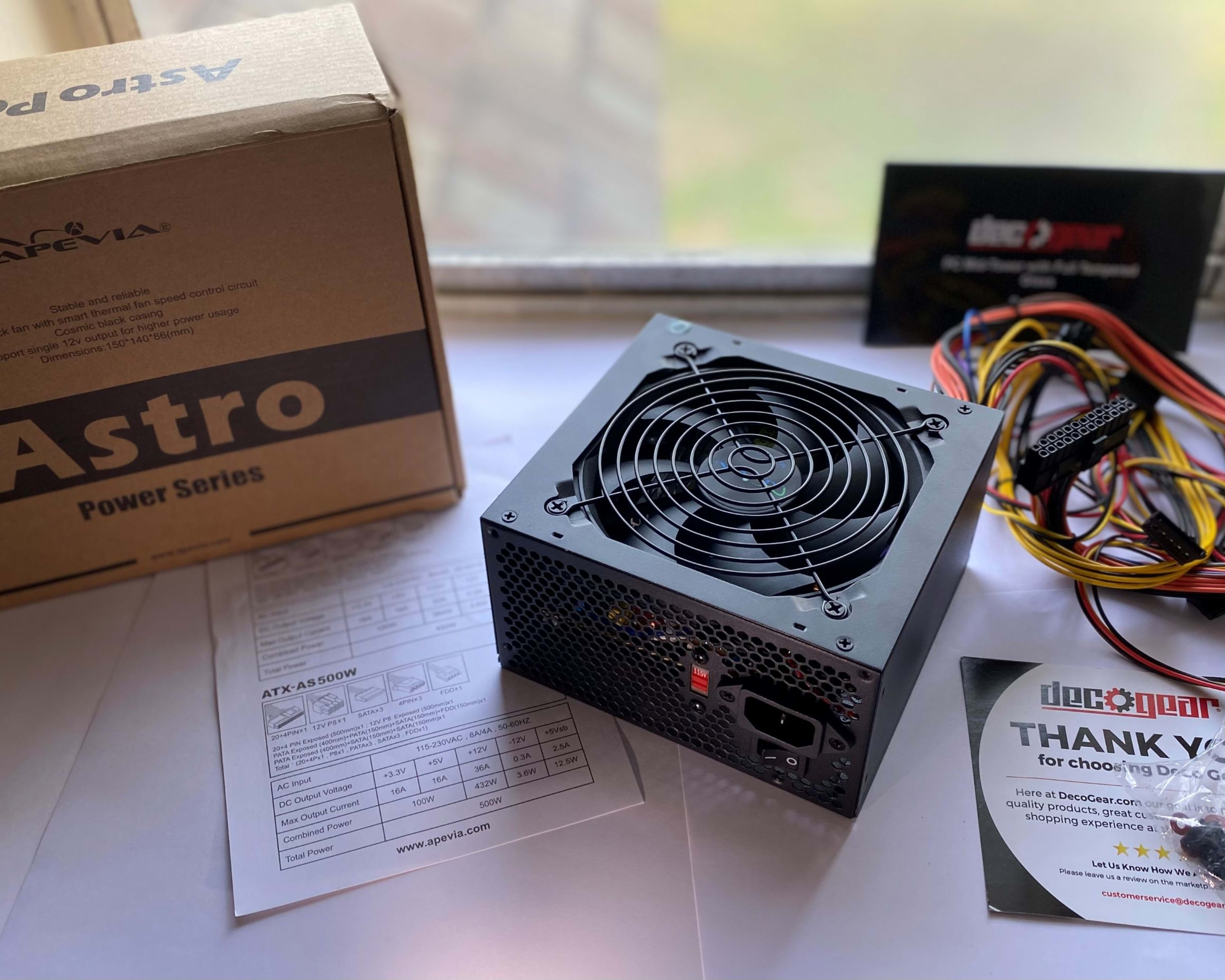 500W ATX APEVIA ATX-AS500W Astro