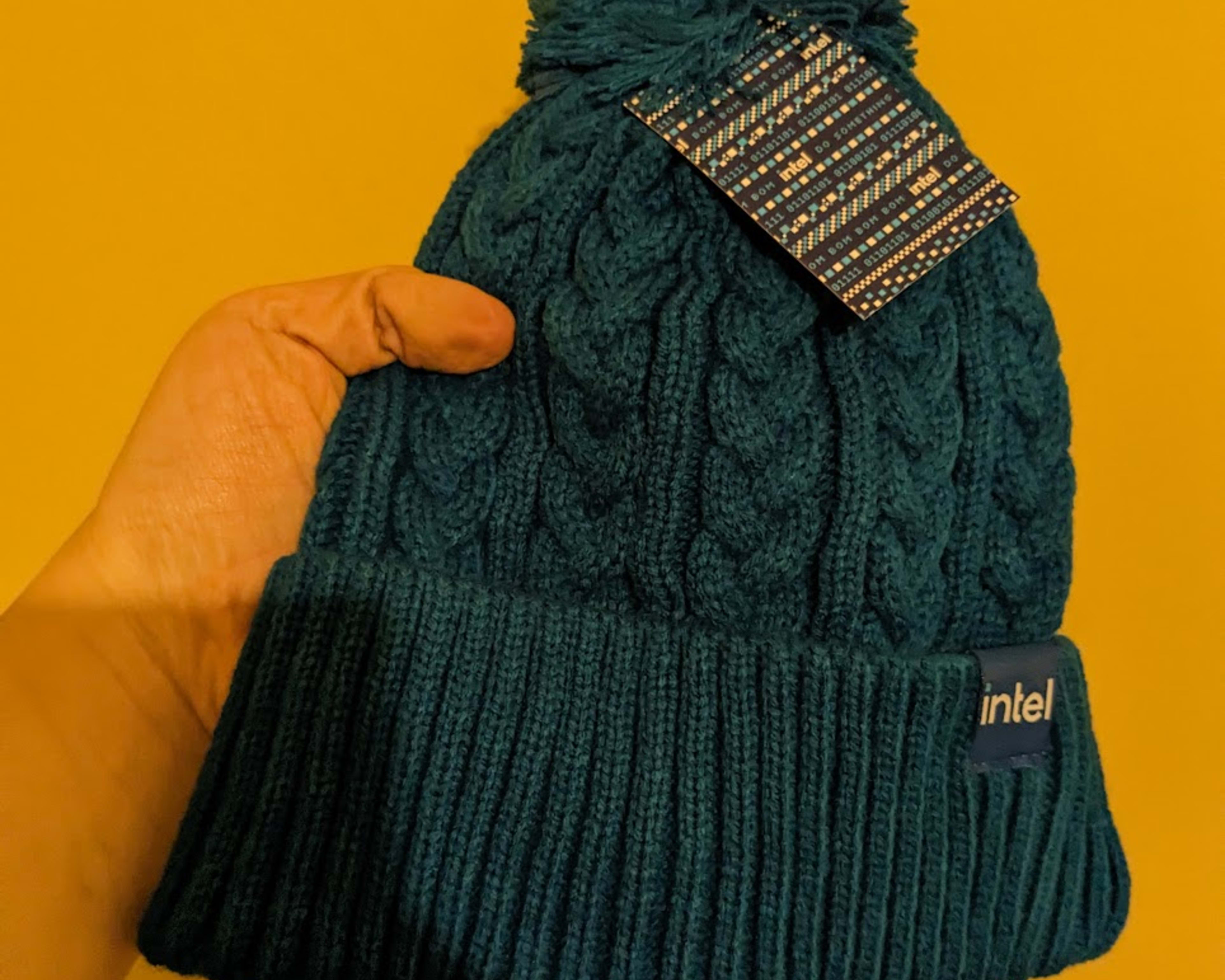 New Open Box Intel Beanie, Blue