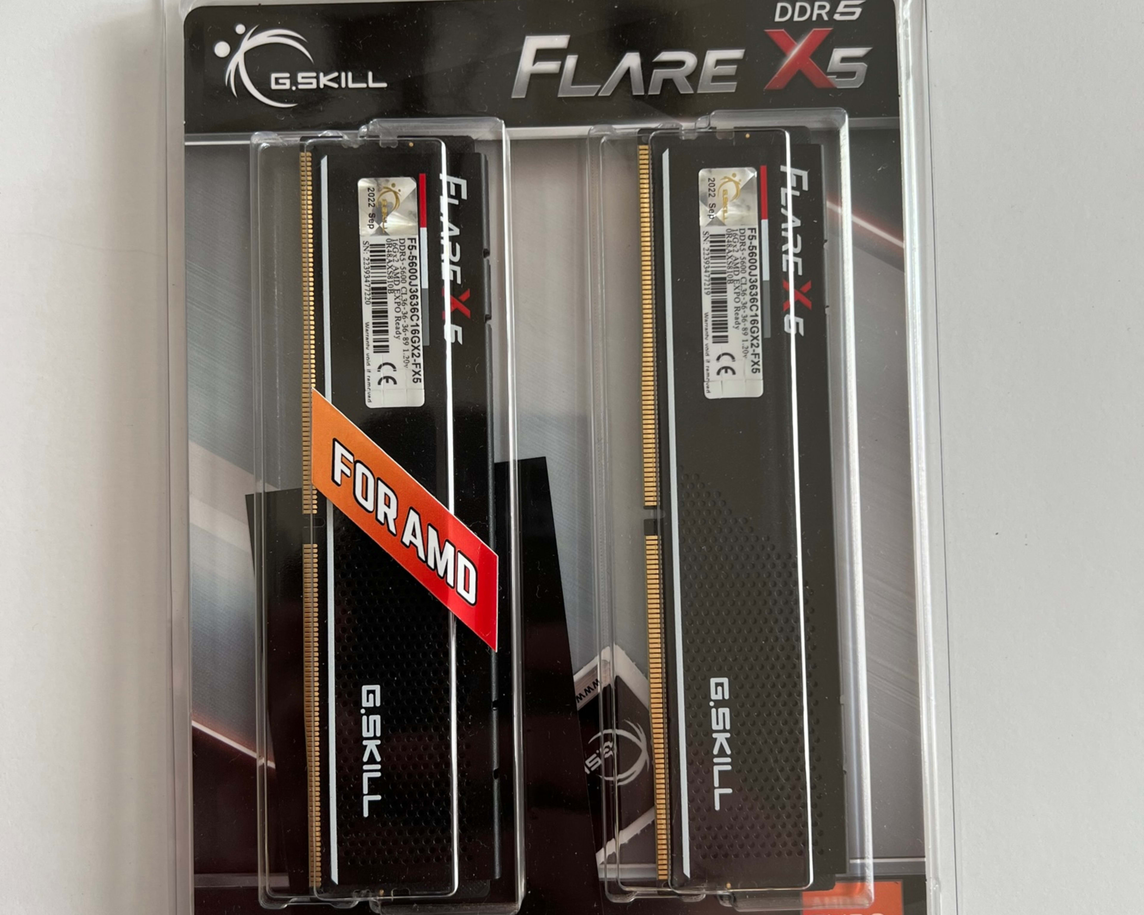 G.Skill Flare X5 DDR5 Series 32GB (2 x 16GB) DDR5-5600 PC5-44800