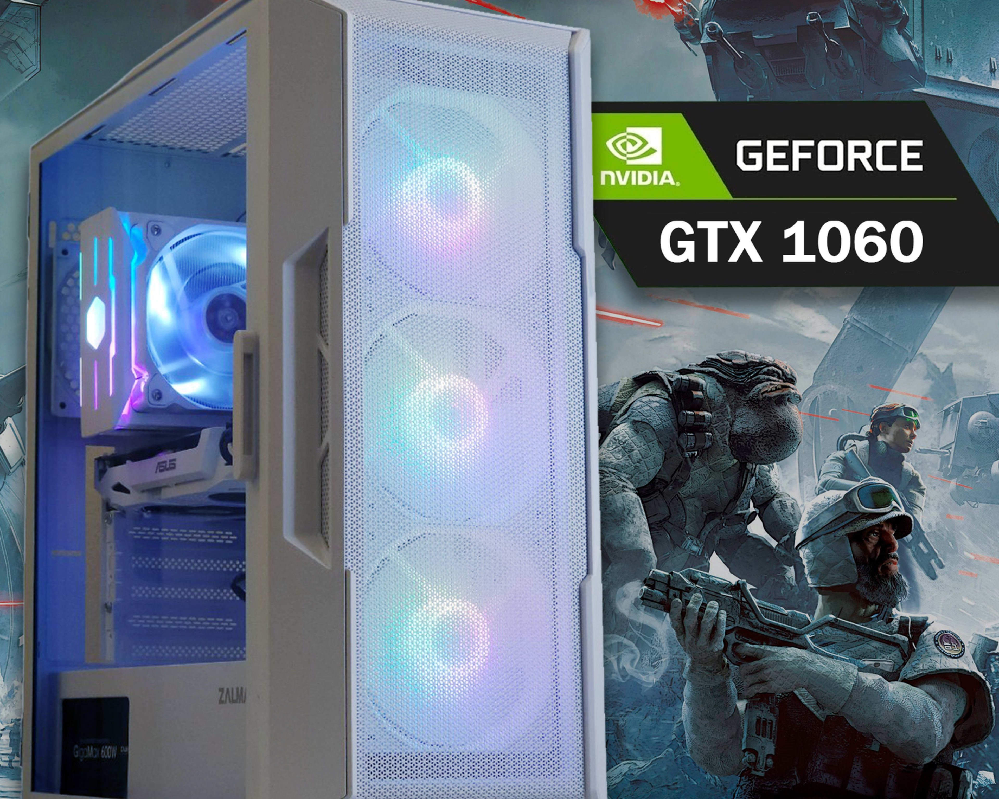 ❄️ eSports Gaming PC | GEFORCE GTX 1060, INTEL i5-9400F, 16GB RAM, 256GB M.2 SSD, WIFI & BT, WIN 10