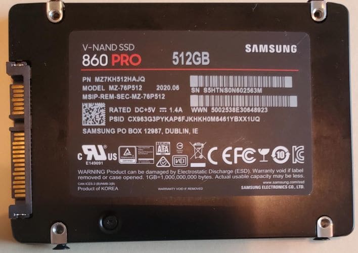 Samsung 860 PRO 512GB 2.5 Inch SATA III Internal SSD (MZ-76P512BW) | Jawa