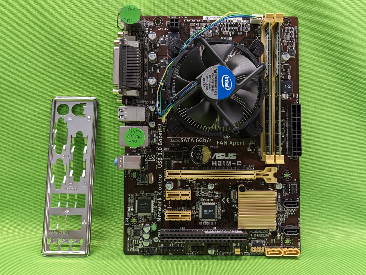 ASUS H81M-C Motherboard Combo + i7-4770 3.40 Ghz + 16GB RAM ASUS H81M-C Motherboard Combo + i7-4770 3.40 Ghz + 16GB RAM