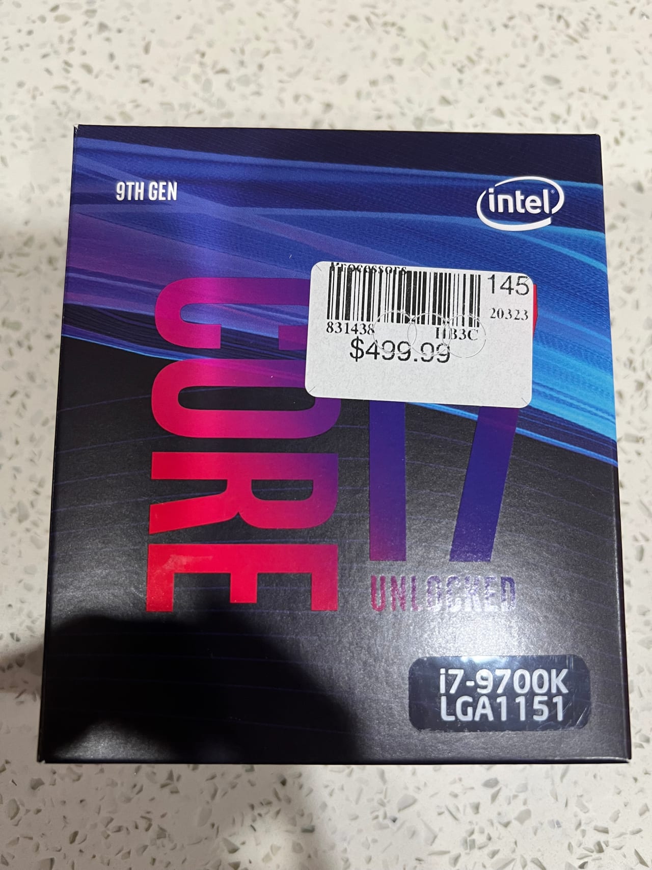 Intel i7-9700K Coffee Lake 8-Core 3.6 GHz (4.9 GHz Turbo Intel i7-9700K Coffee Lake 8-Core 3.6 GHz (4.9 GHz Turbo