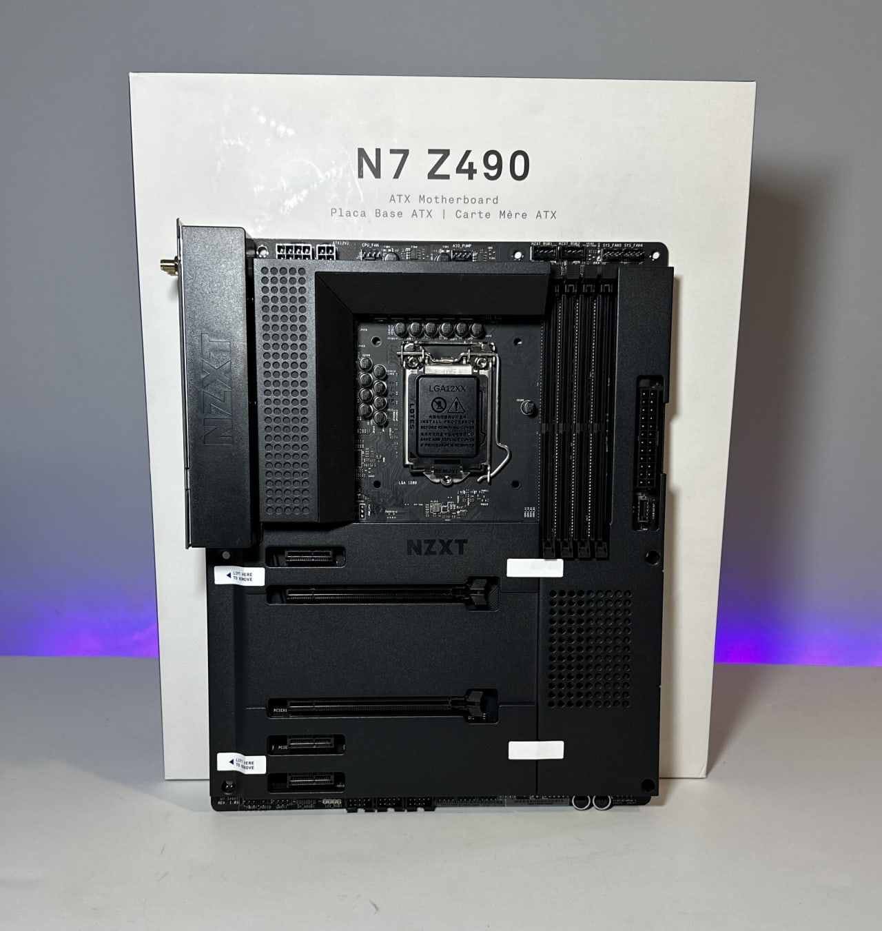 NZXT N7 Z490 Intel LGA1200 DDR4 ATX Desktop Motherboard W/ Original Box &  Accesories