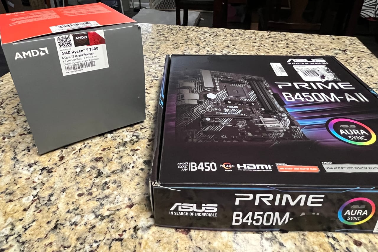 Asus Prime B450M-A II w/ Ryzen 5 2600 | Jawa