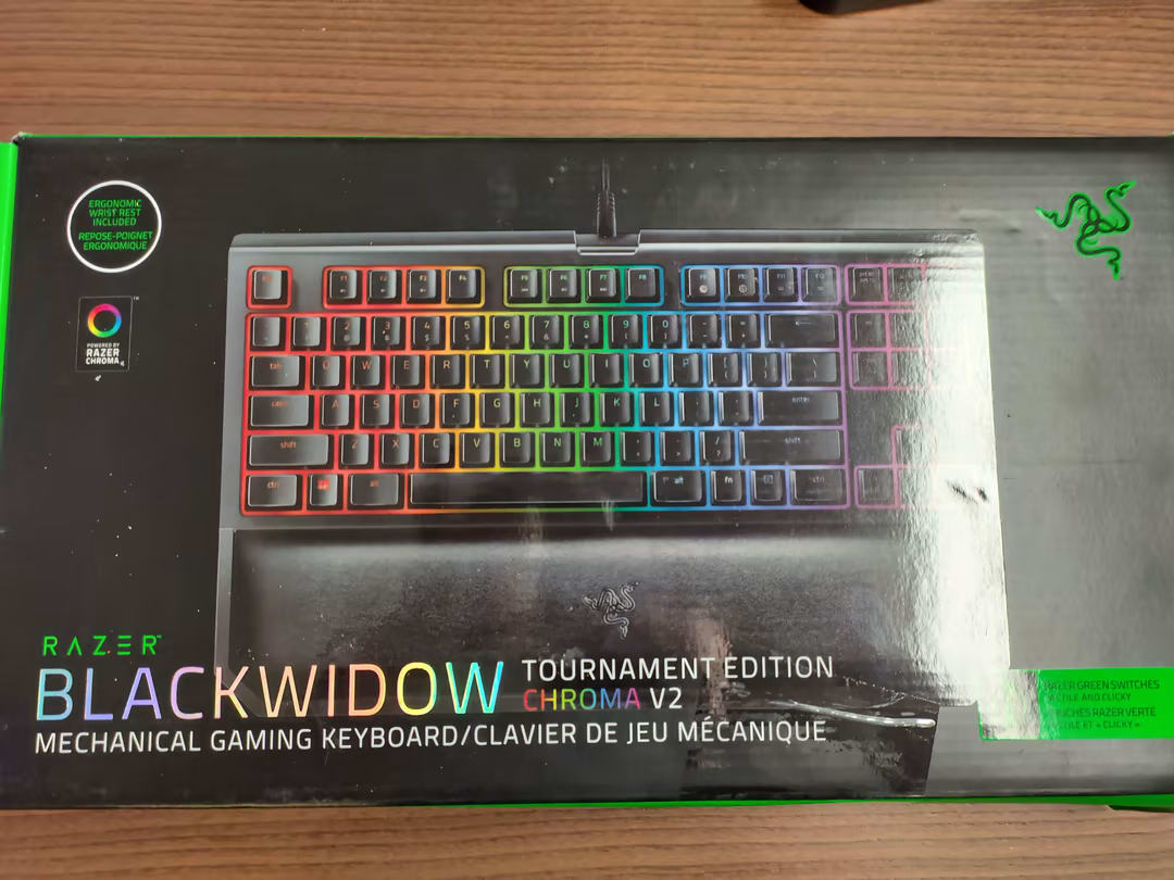 Razer Blackwidow Tournament Edition Chrome V2 Razer Green Switches