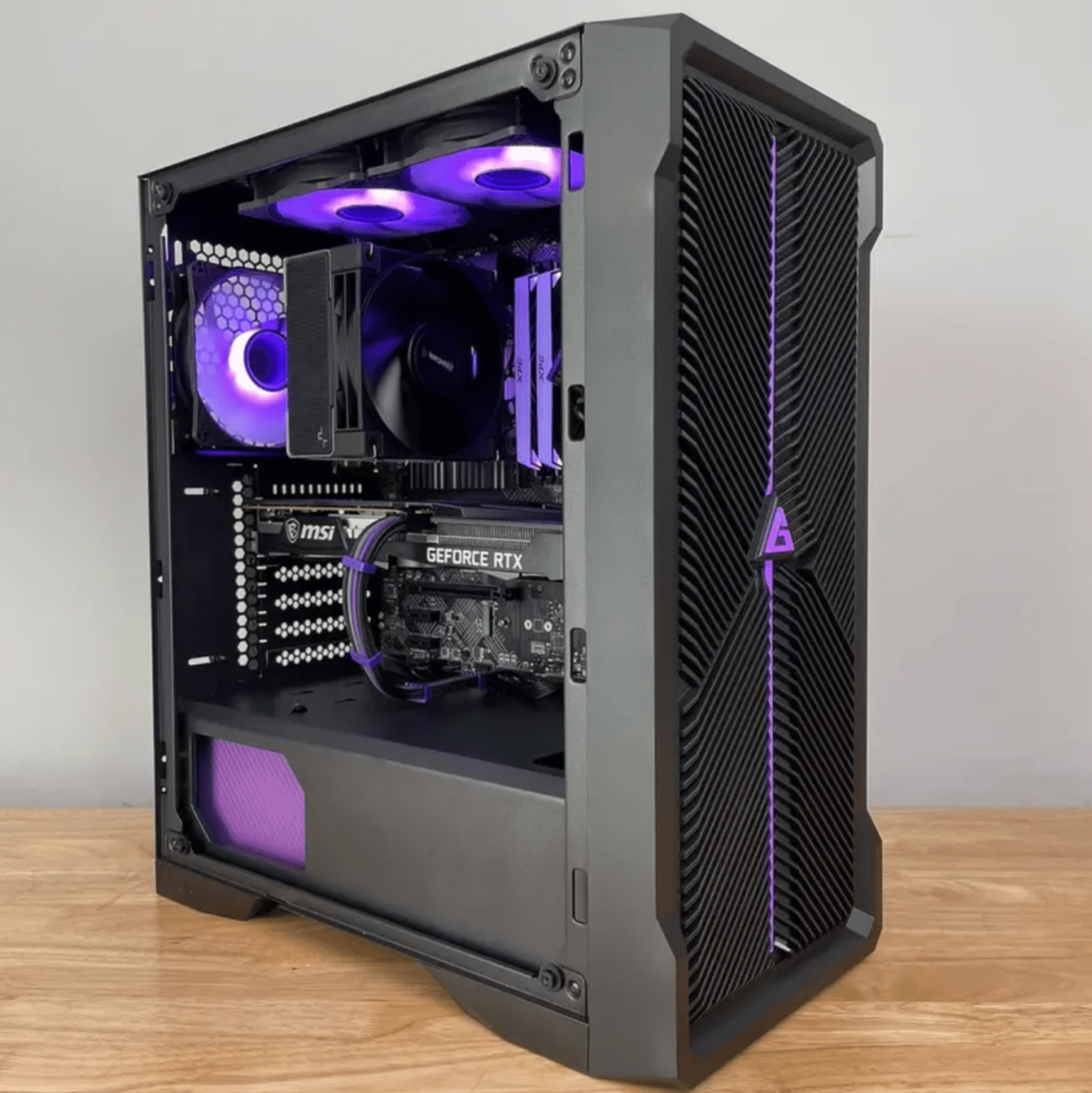 Purple + Black Build by AES Tech Gaming