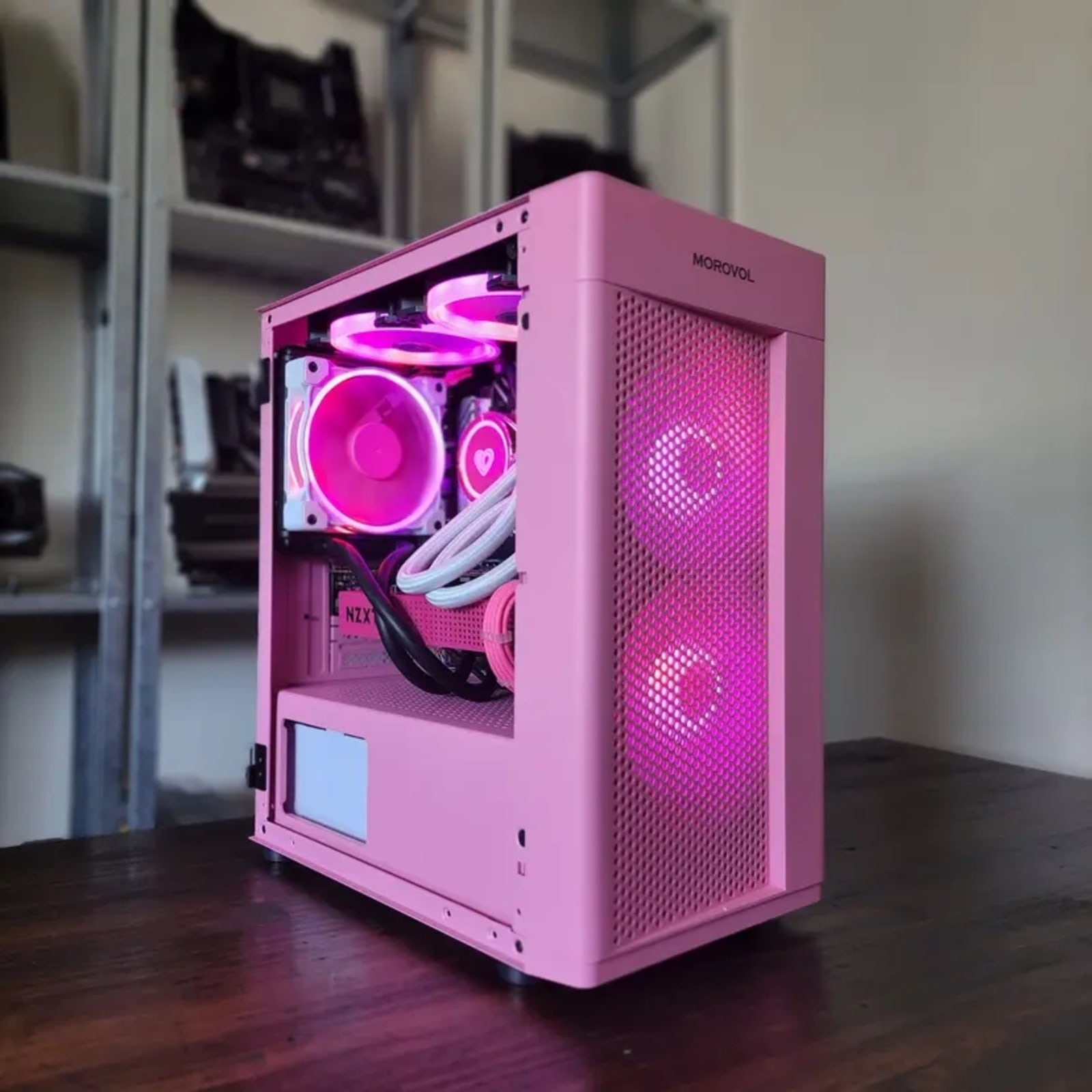 Pink & White Build by Gaming Workstations & Services