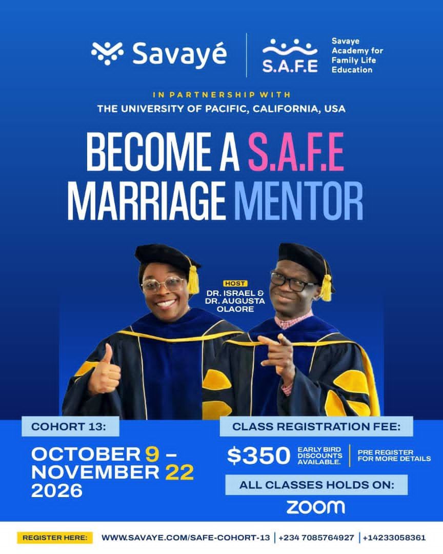 S.A.F.E. Academy for Family-Life Education — Cohort 13